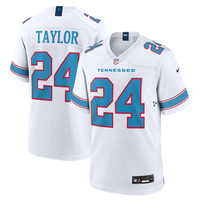 Camiseta Nike Game de la 2ª equipación del Tennessee Titans - Blanco - Alontae Taylor - Hombre