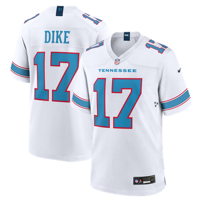 Camiseta de visitante Nike de los Tennessee Titans - Blanca - Chimere Dike - Para hombre