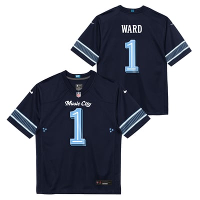 Camiseta Nike Game de la Rivalries del Tennessee Titans - Cam Ward - Jóvenes