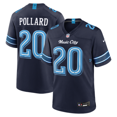 Camiseta Nike Game de la Rivalries del Tennessee Titans - Azul marino - Tony Pollard - Hombre