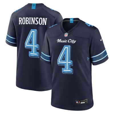 Camiseta Nike Game de la Rivalries del Tennessee Titans - Azul marino - Wan'dale Robinson - Hombre