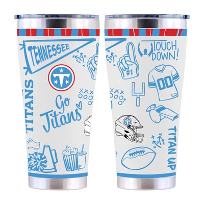 Tennessee Titans The Memory Company 30oz. Sketchpad Stainless Steel Tumbler