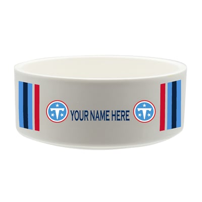 Tennessee Titans The Memory Company 35oz. Personalized Ceramic Pet Bowl