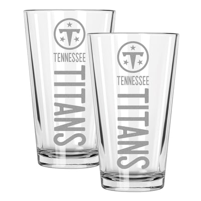 Tennessee Titans The Memory Company Two-Piece 16oz. Pinnacle Pint Glass Set