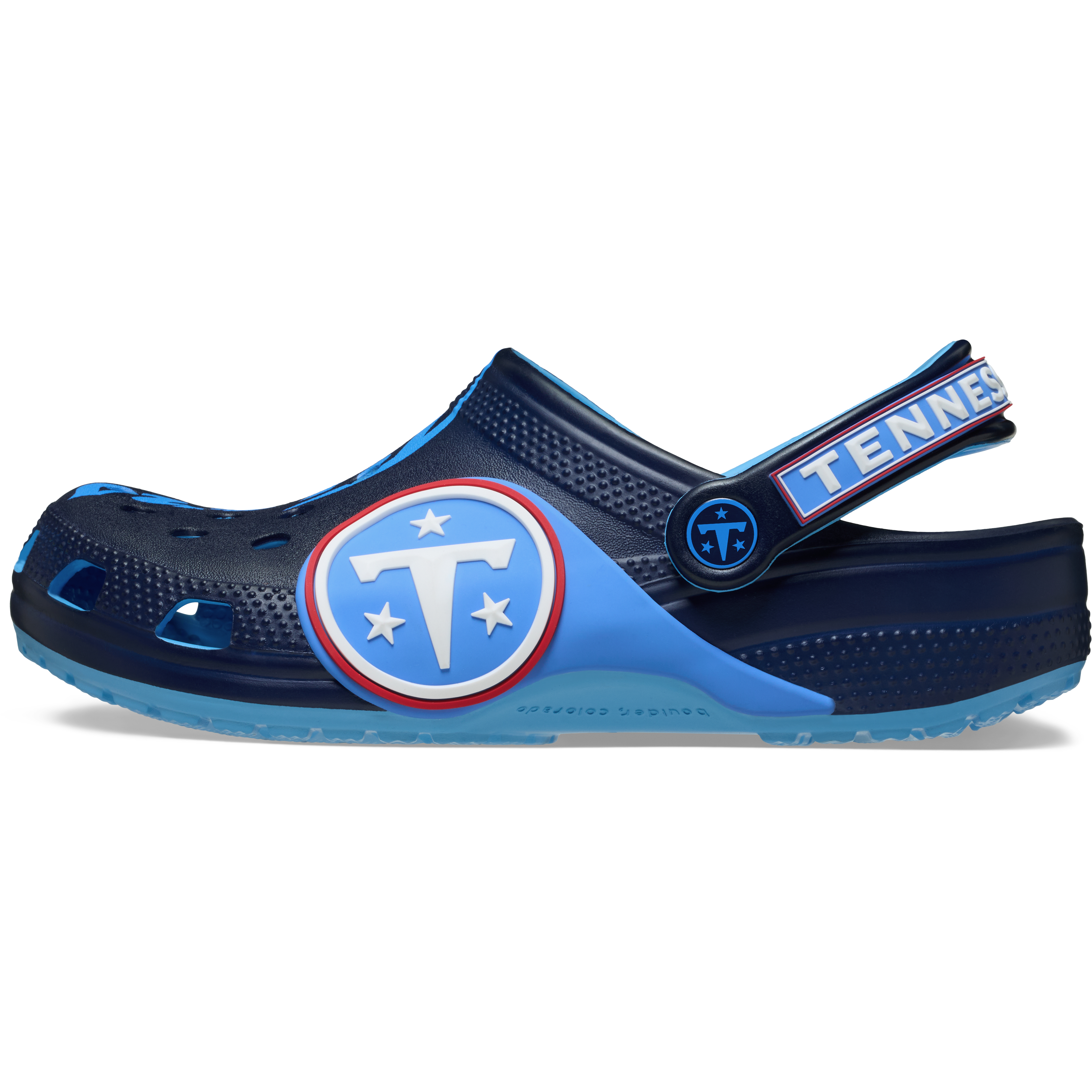Sabots classiques Crocs pour tout-petits, bleu marine, Tennessee Titans