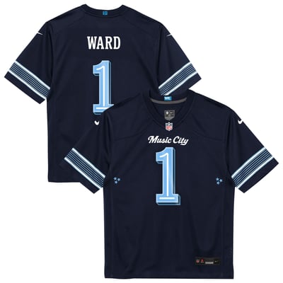 Cameron Ward Tennessee Titans Nike Toddler 2026 Rivalries Collection Game Jersey - Navy