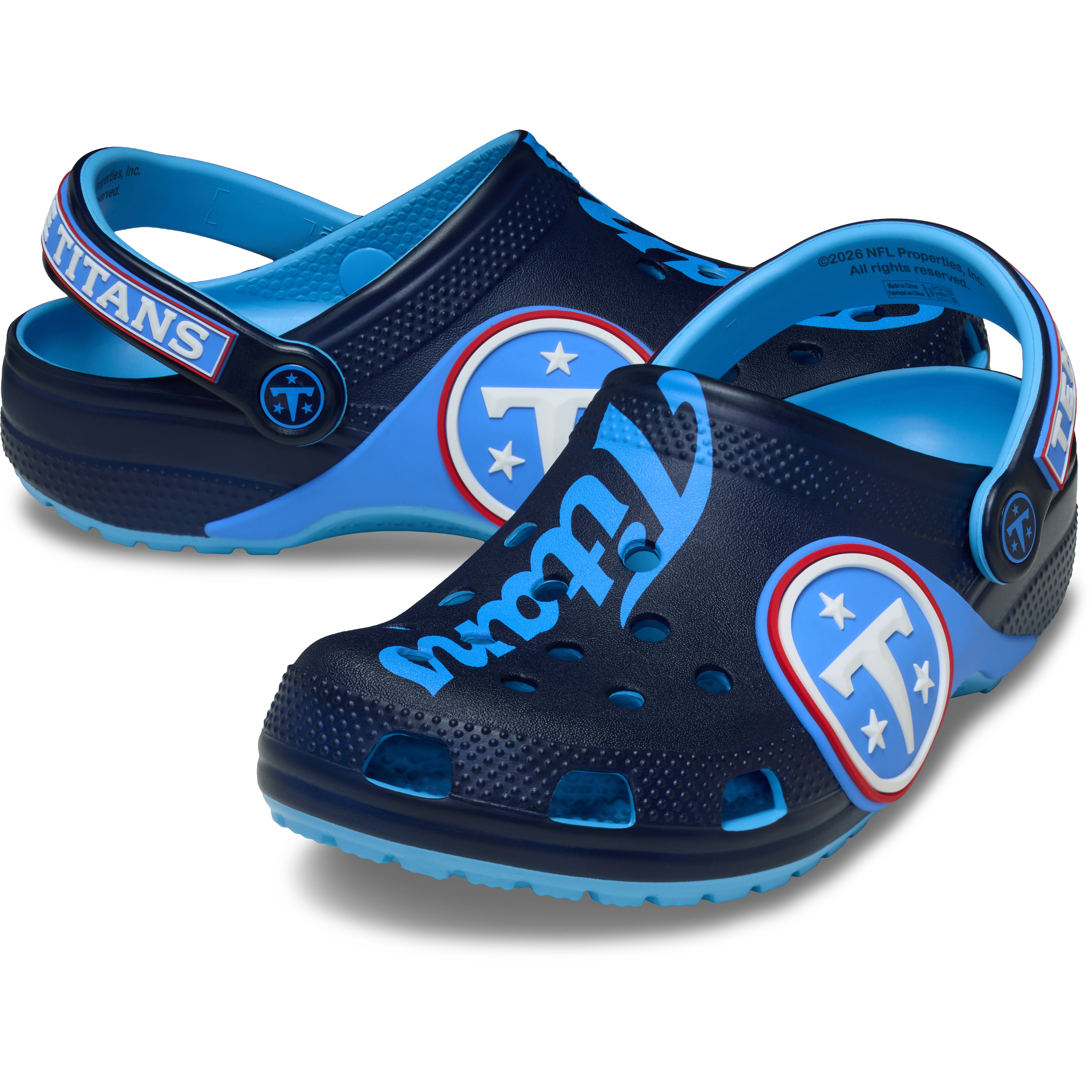 Sabots Crocs Classic unisexes bleu marine Tennessee Titans