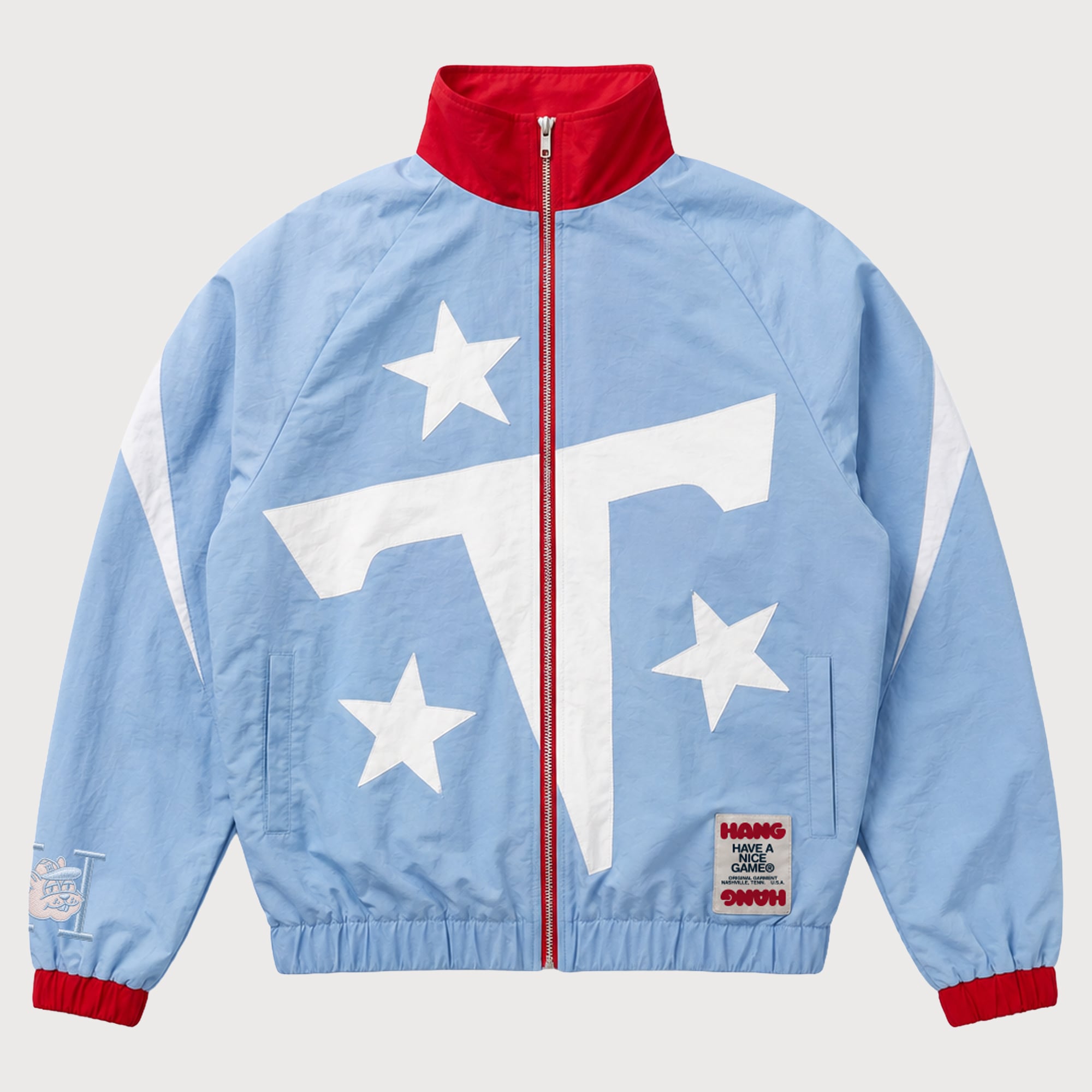 Veste de survêtement unisexe HANG bleu clair Tennessee Titans à fermeture éclair intégrale