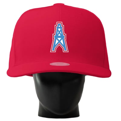  Tennessee Titans Noggin Boss Unisex Throwback Logo Oversized Hat - Red