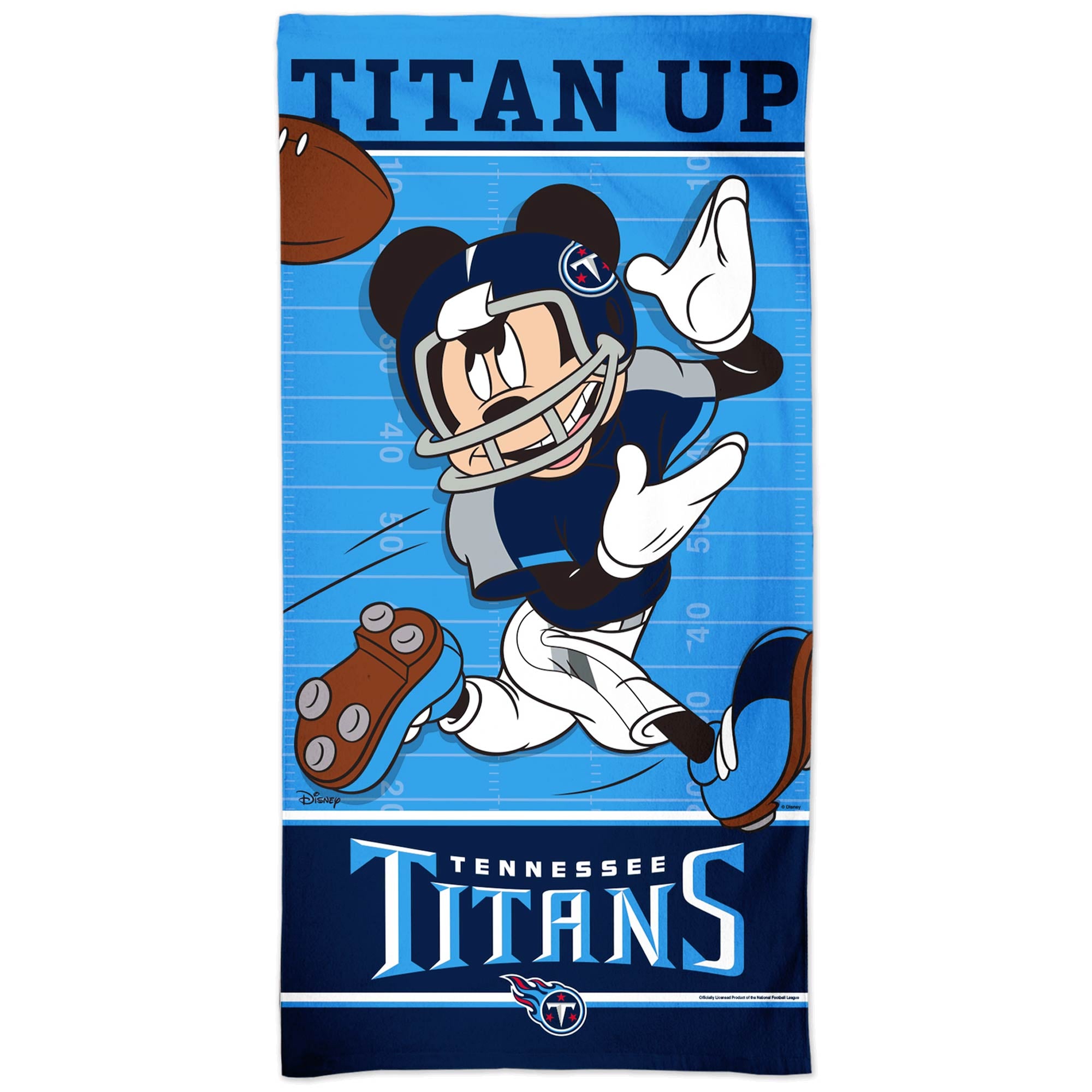 WinCraft Tennessee Titans 30'' x 60'' Mickey Mouse Spectra - Serviette de plage
