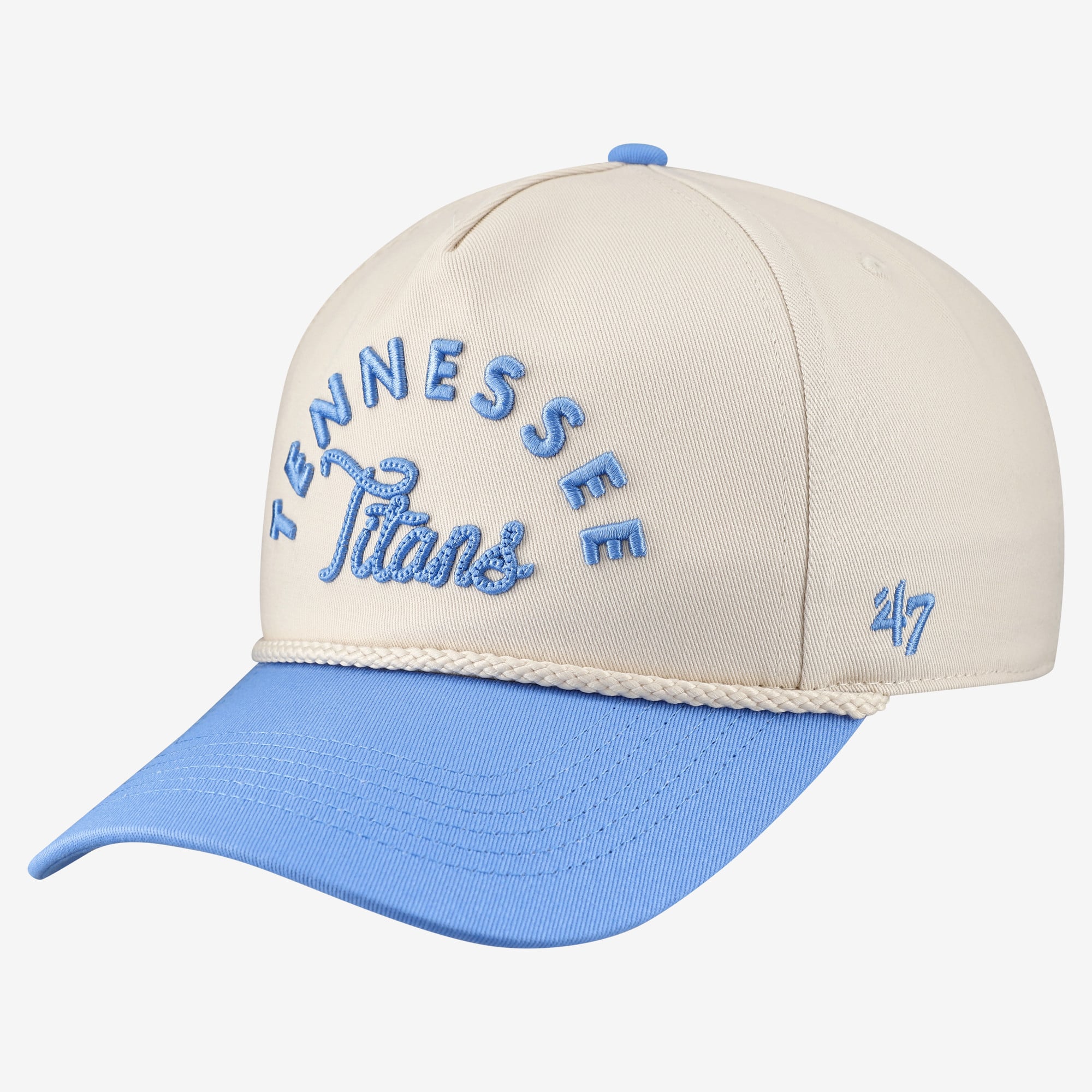 Casquette ajustable pour femme '47 Tennessee Titans, modèle Rope Script Hitch, couleur naturelle