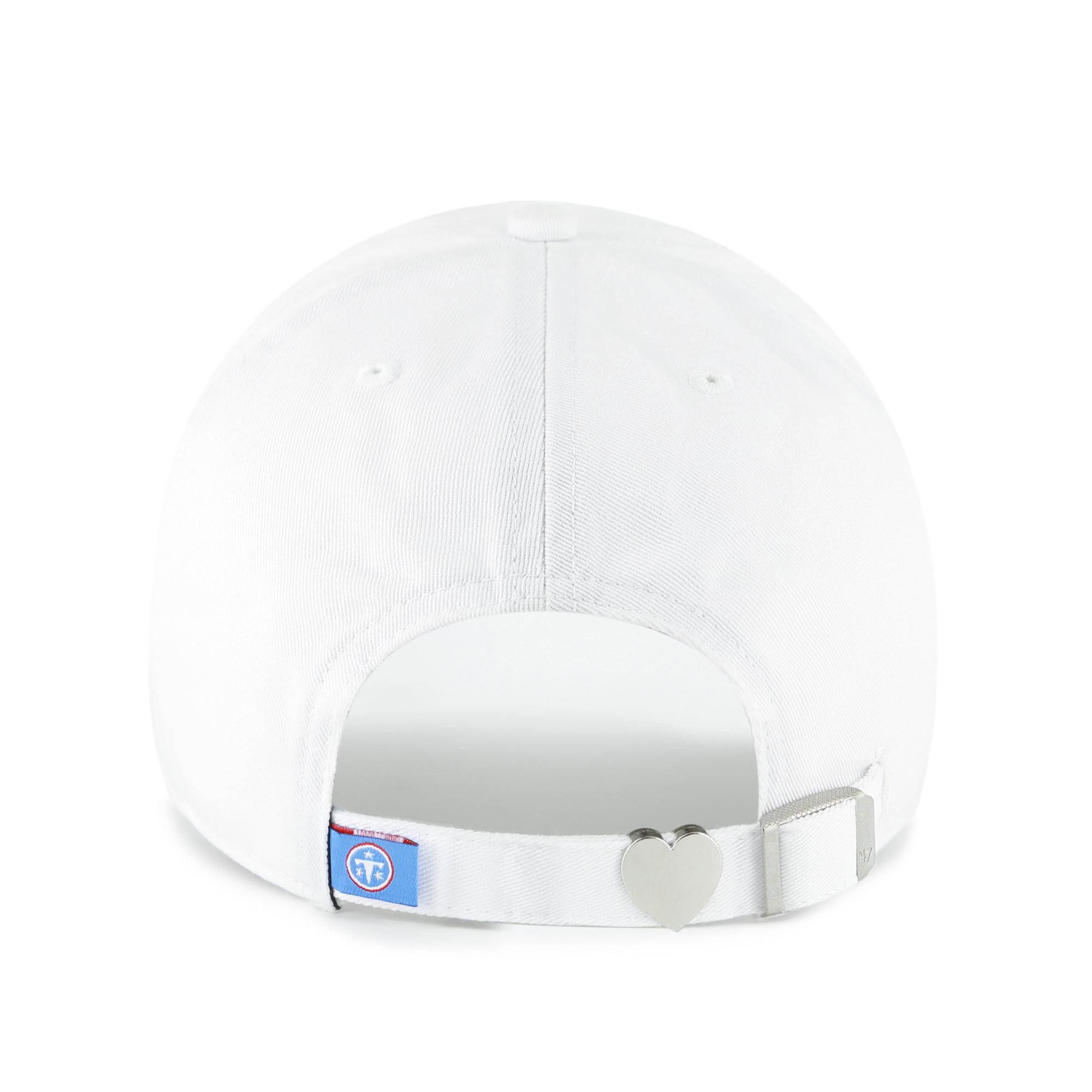 Women's '47 White Tennessee Titans Trendy Script Clean Up Adjustable Hat