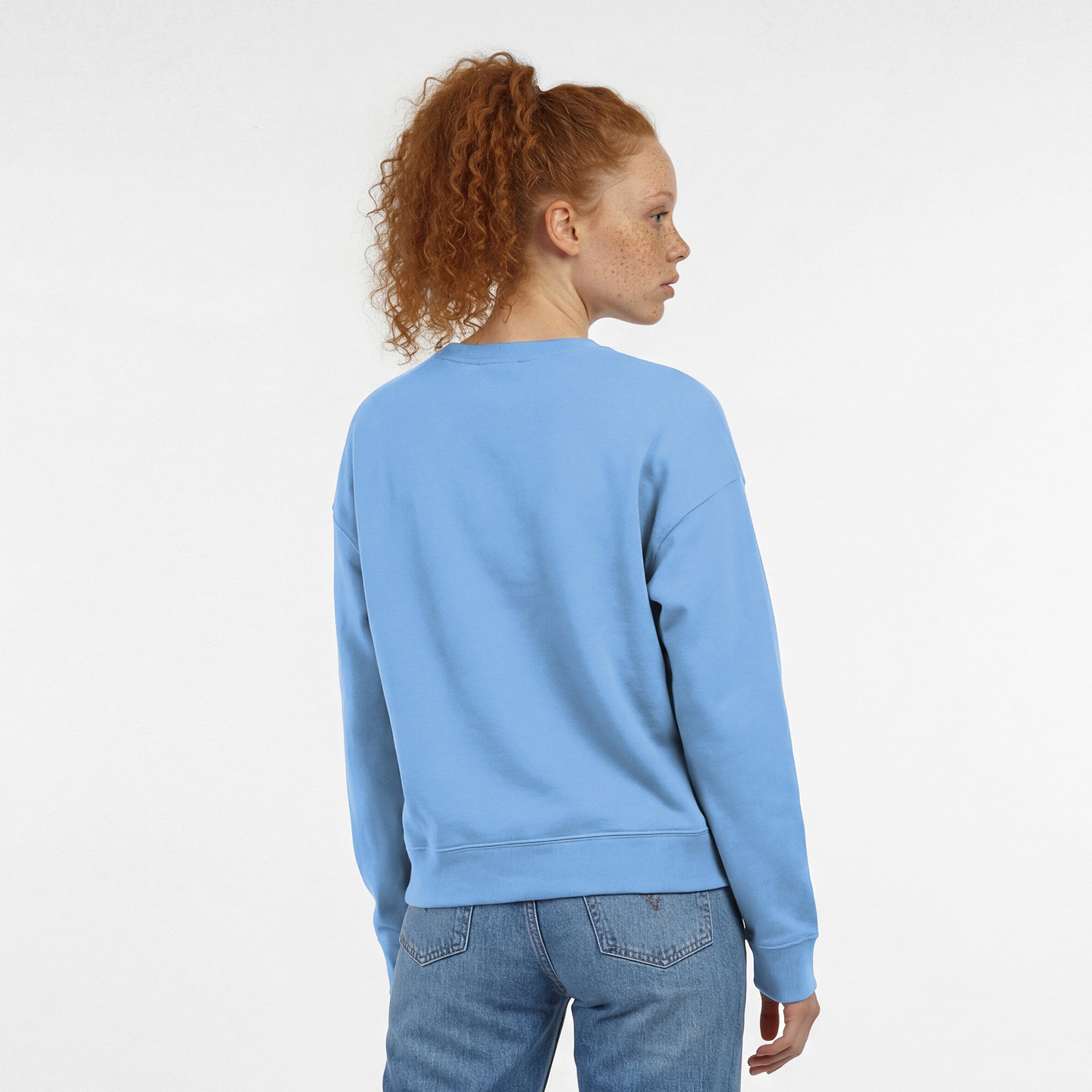 Sweat-shirt Champion bleu clair pour femme, motif cœur et âme des Tennessee Titans.