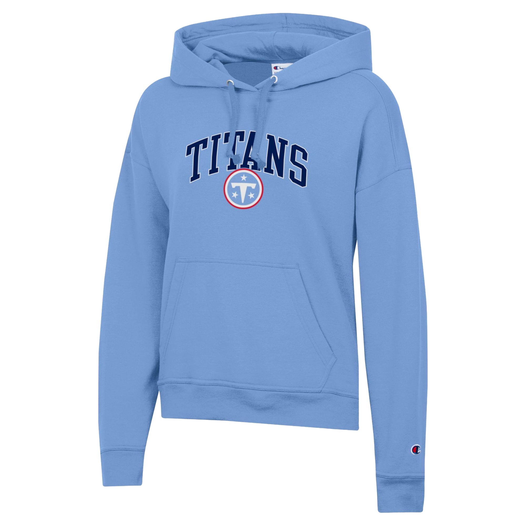 Women's Champion Light Blue Tennessee Titans Powerblend Hoodie