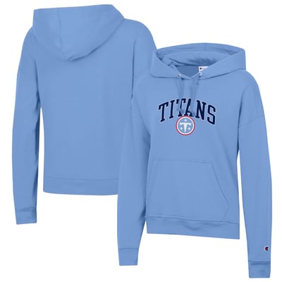  Tennessee Titans Champion Women's Powerblend Hoodie - Light Blue