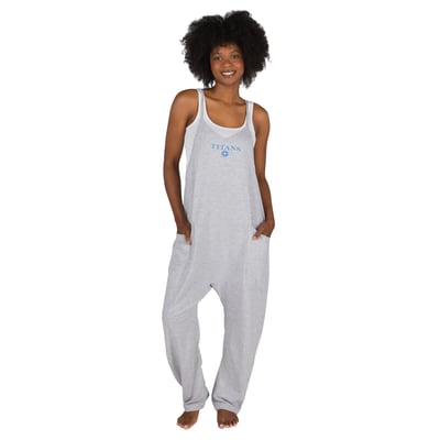 Tennessee Titans Concepts Sport Women's Tallie French Terry Romper - Gray