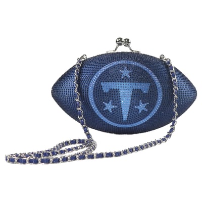  Tennessee Titans FABGATING by Cuce Women's Team Color Crystal Football Purse - Blue