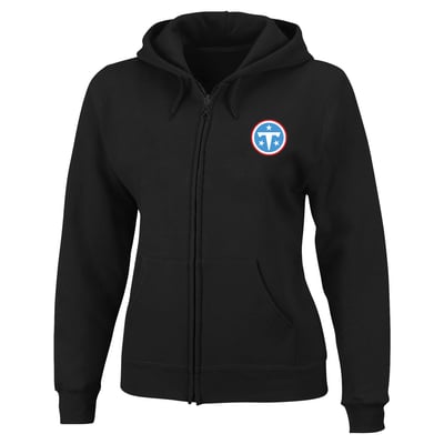 Tennessee Titans Fanatics Women's Plus Size Full-Zip Hooded Sweatshirt - Black
