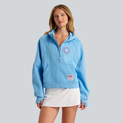  Tennessee Titans lululemon Women's Scuba Oversized Half-Zip Hoodie - Proud Cloud