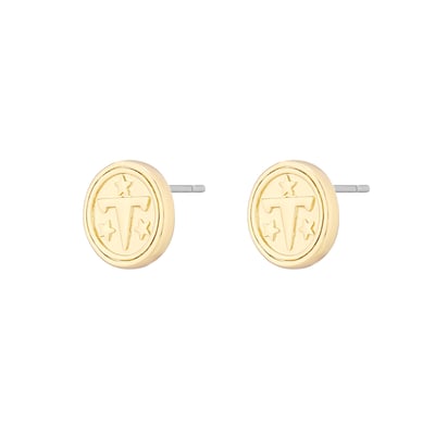 Tennessee Titans LUV AJ Women's Logo Stud Earrings - Gold