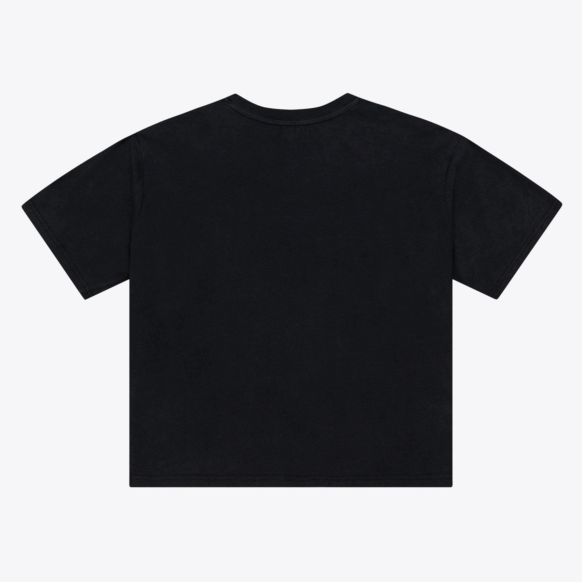 Women's Mitchell & Ness Black Tennessee Titans Core Essentials Micro Logo Boxy Crop T-Shirt
