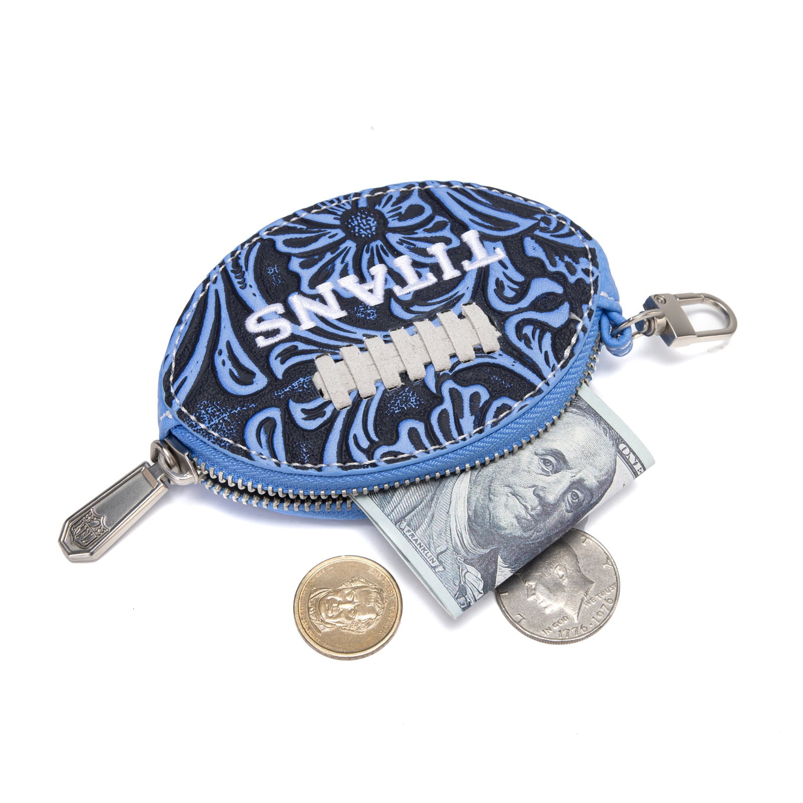 Porte-clés de sac pour femme Montana West Tennessee Titans Football