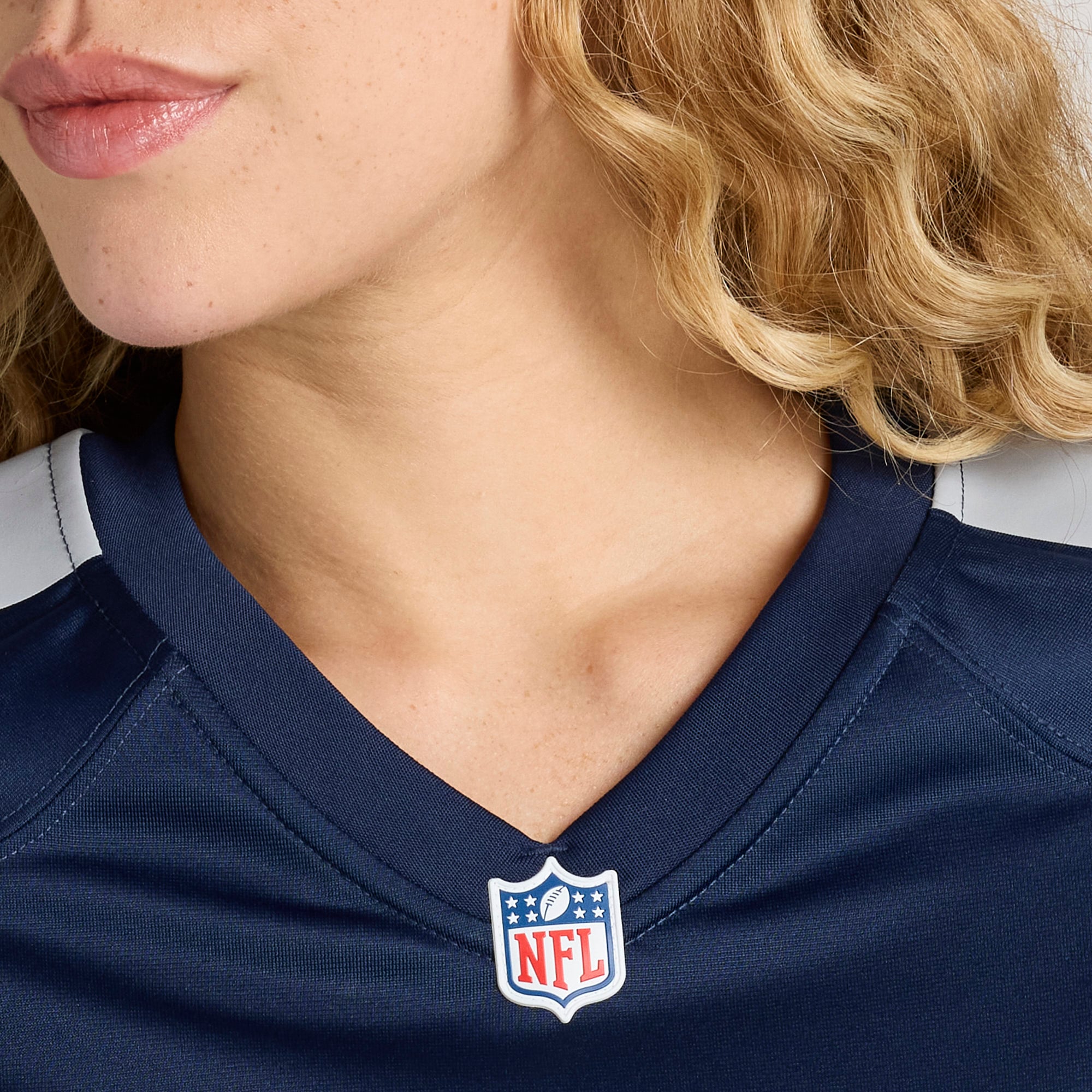 Women's Nike Bruce Matthews Light Blue Tennessee Titans Oilers Throwback Retired Player Game Jersey