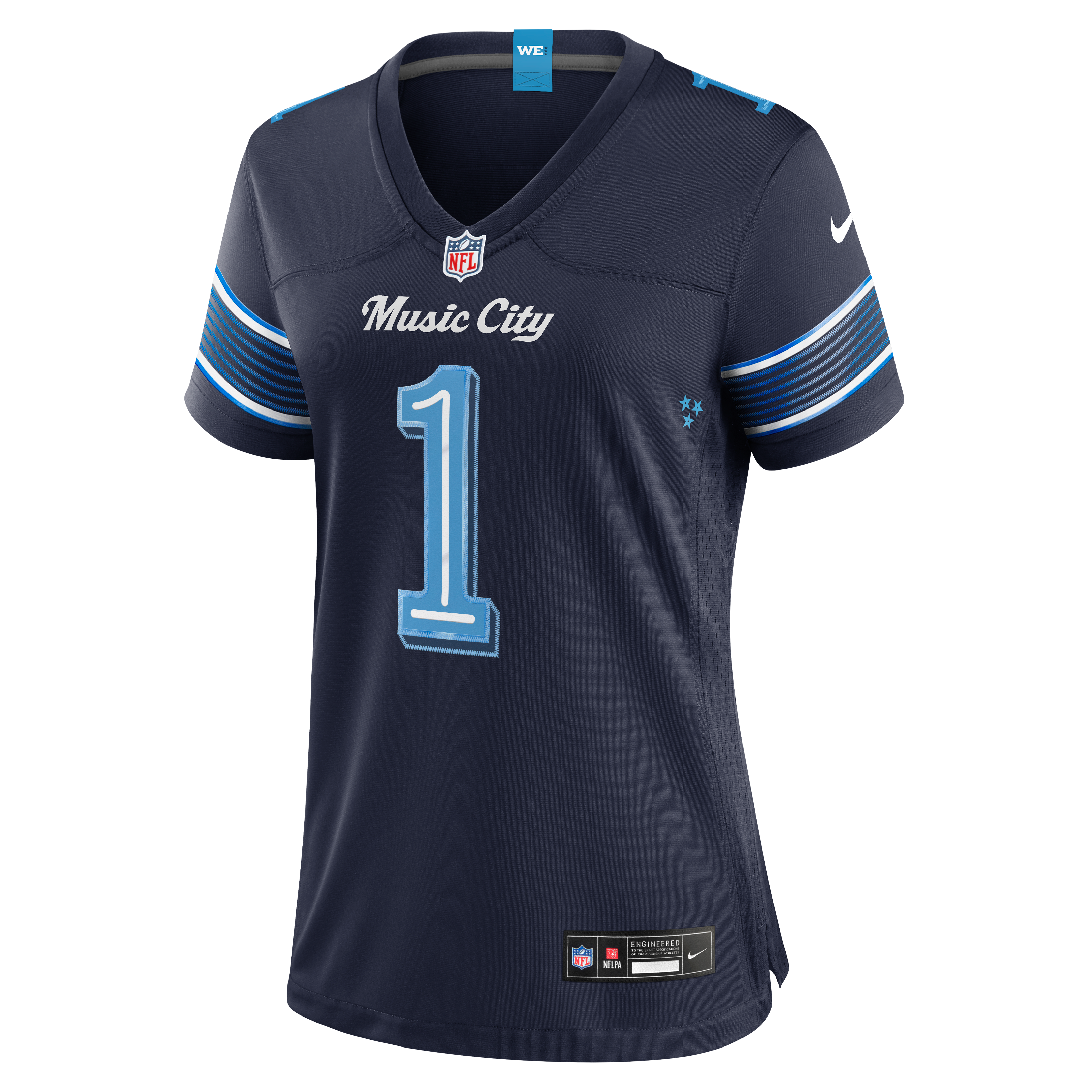 Women's Nike Cameron Ward Navy Tennessee Titans 2026 Rivalries Collection Game Jersey