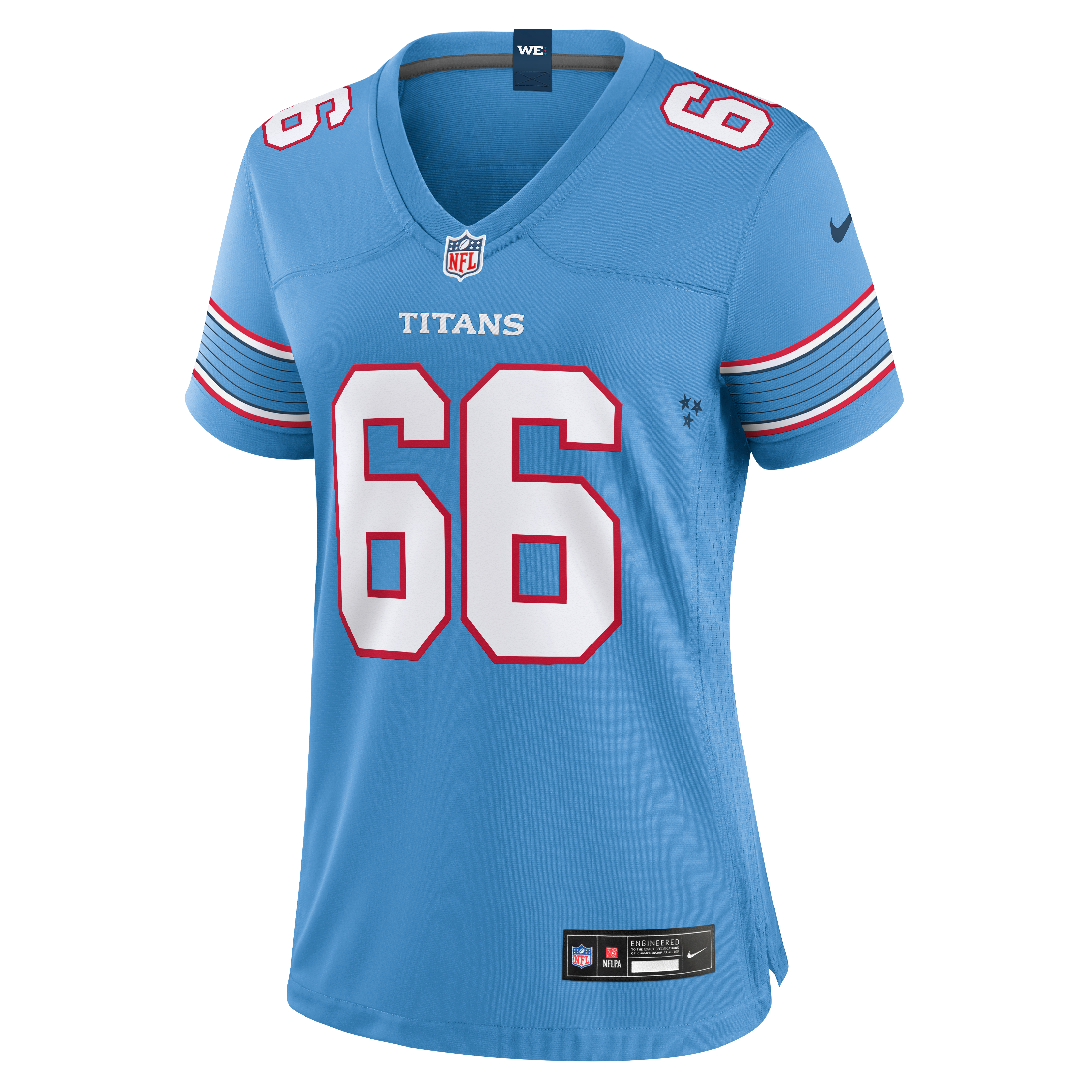 Women's Nike Fernando Carmona Light Blue Tennessee Titans Team Game Jersey