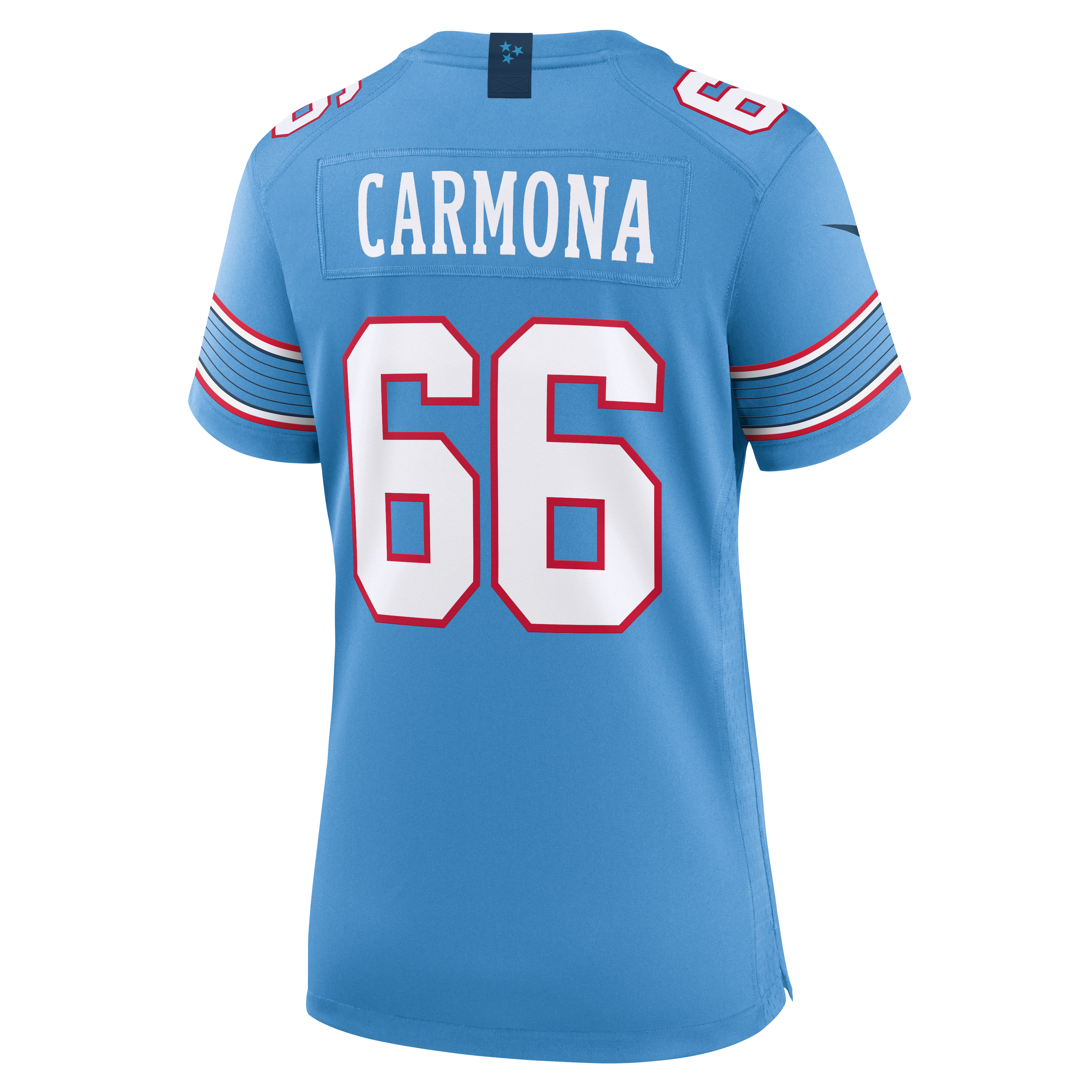 Women's Nike Fernando Carmona Light Blue Tennessee Titans Team Game Jersey