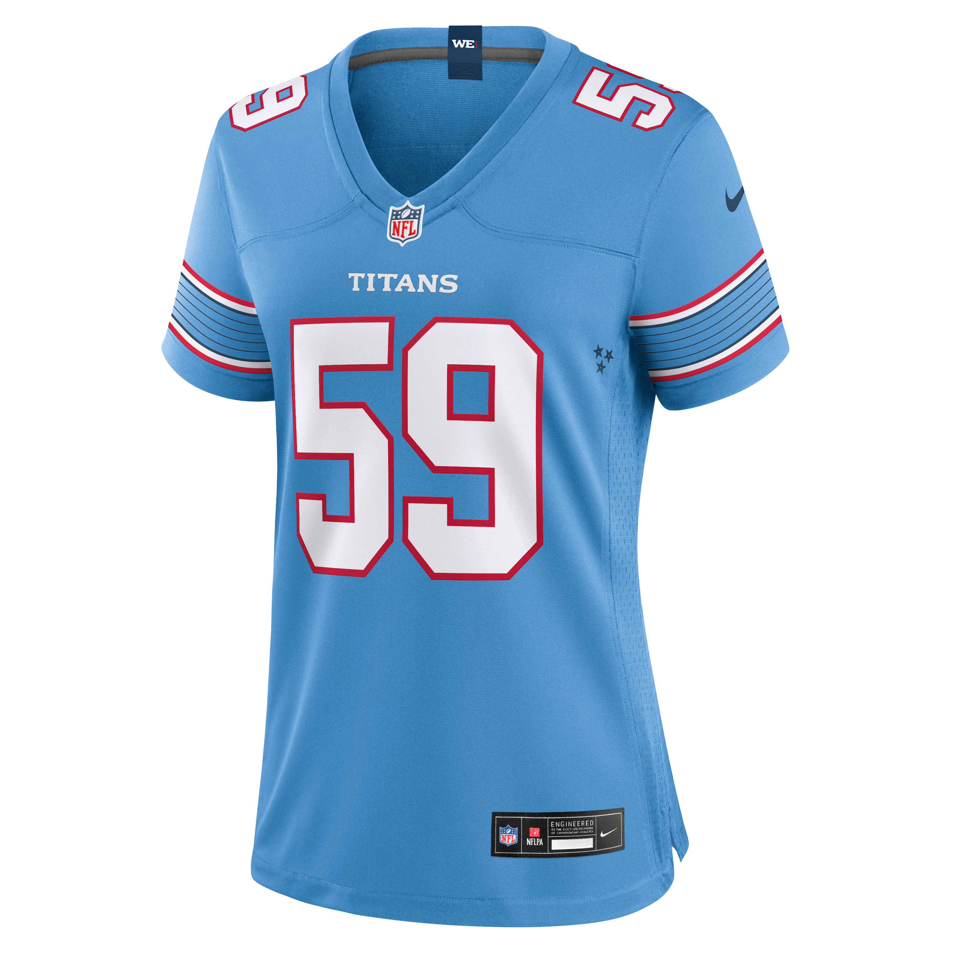 Women's Nike James Hudson Light Blue Tennessee Titans Team Game Jersey