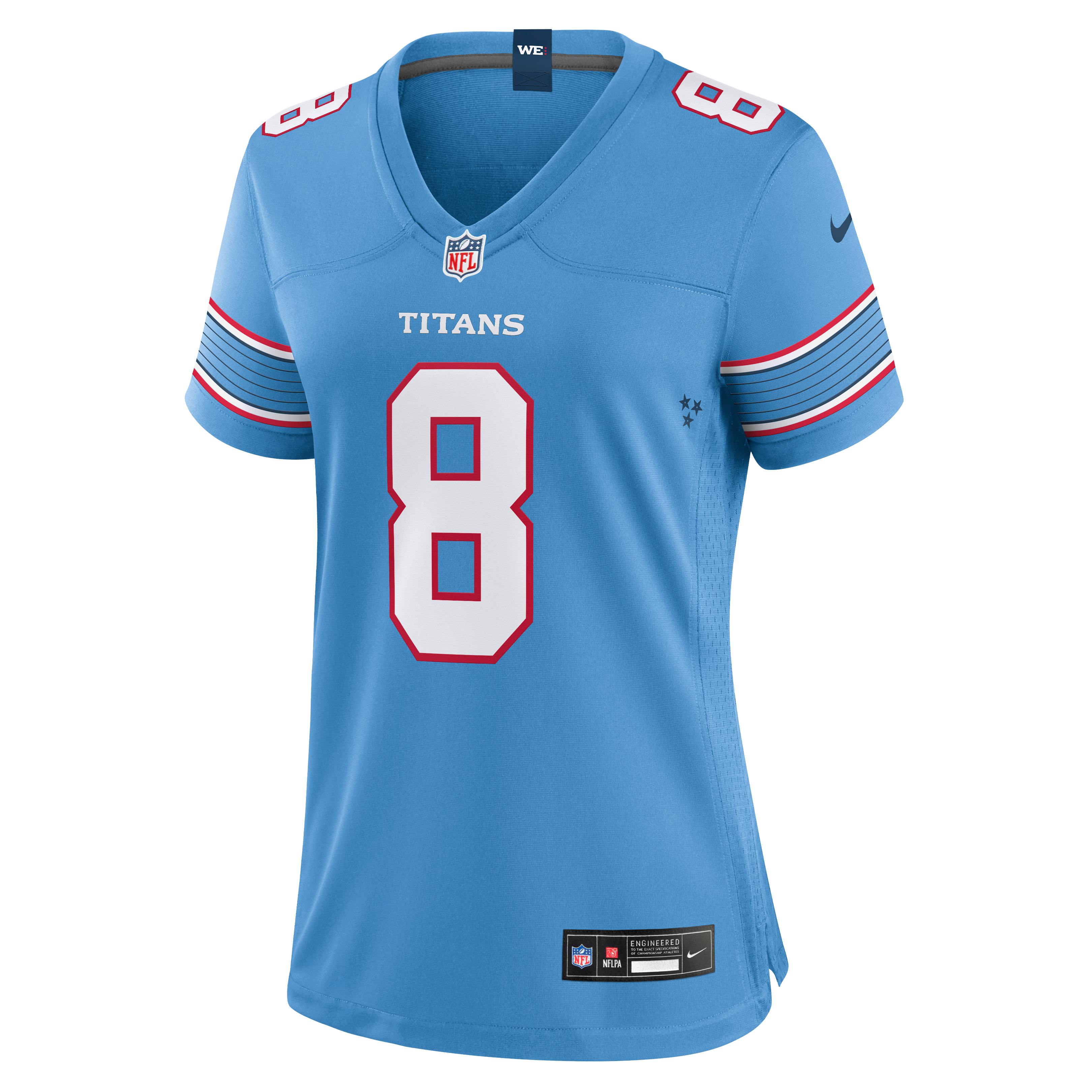 Maillot de match Nike K.J. Osborn bleu clair pour femme, Tennessee Titans