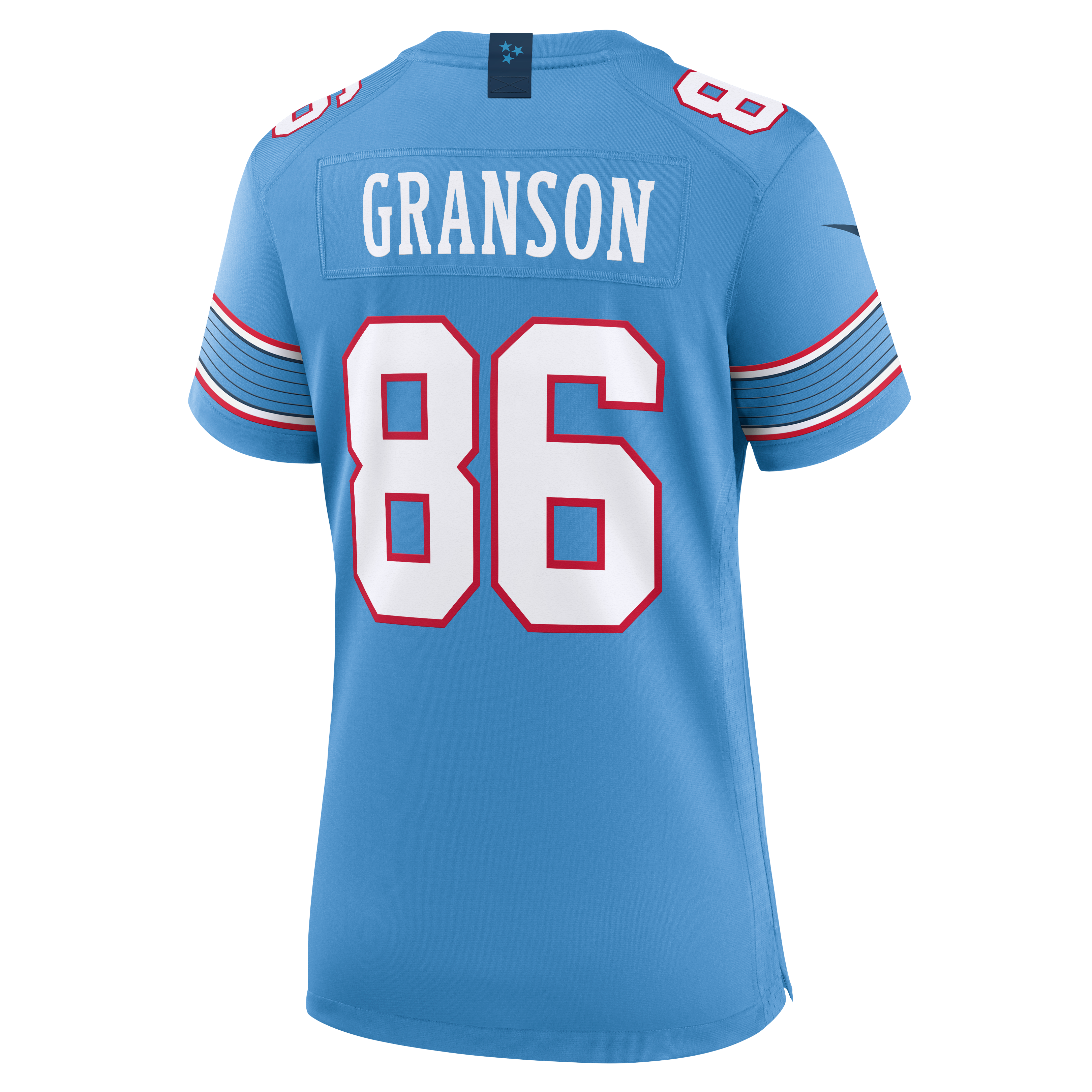 Women's Nike Kylen Granson Light Blue Tennessee Titans Team Game Jersey