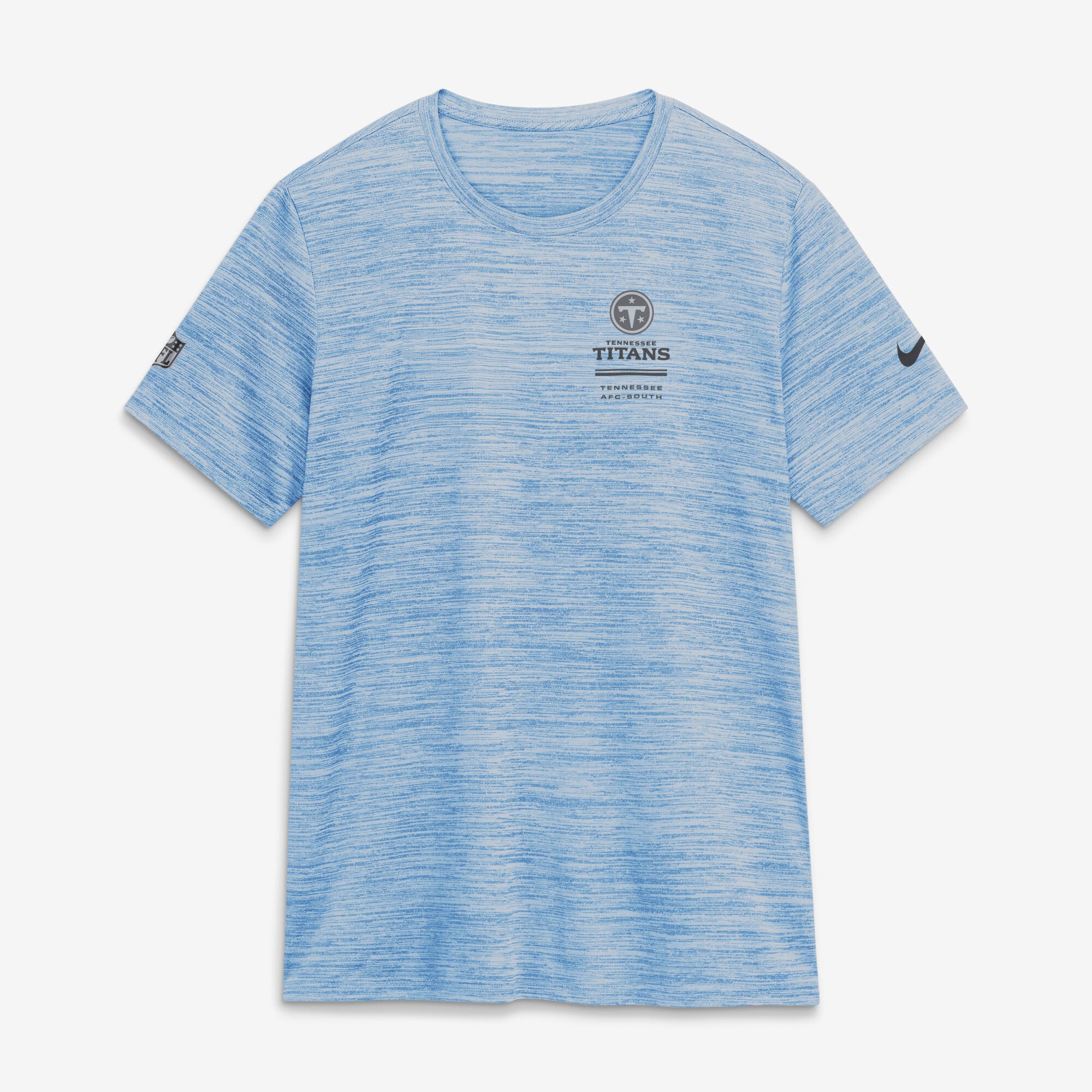 T-shirt Nike Dri-FIT bleu clair pour femme, Tennessee Titans, Sideline Velocity