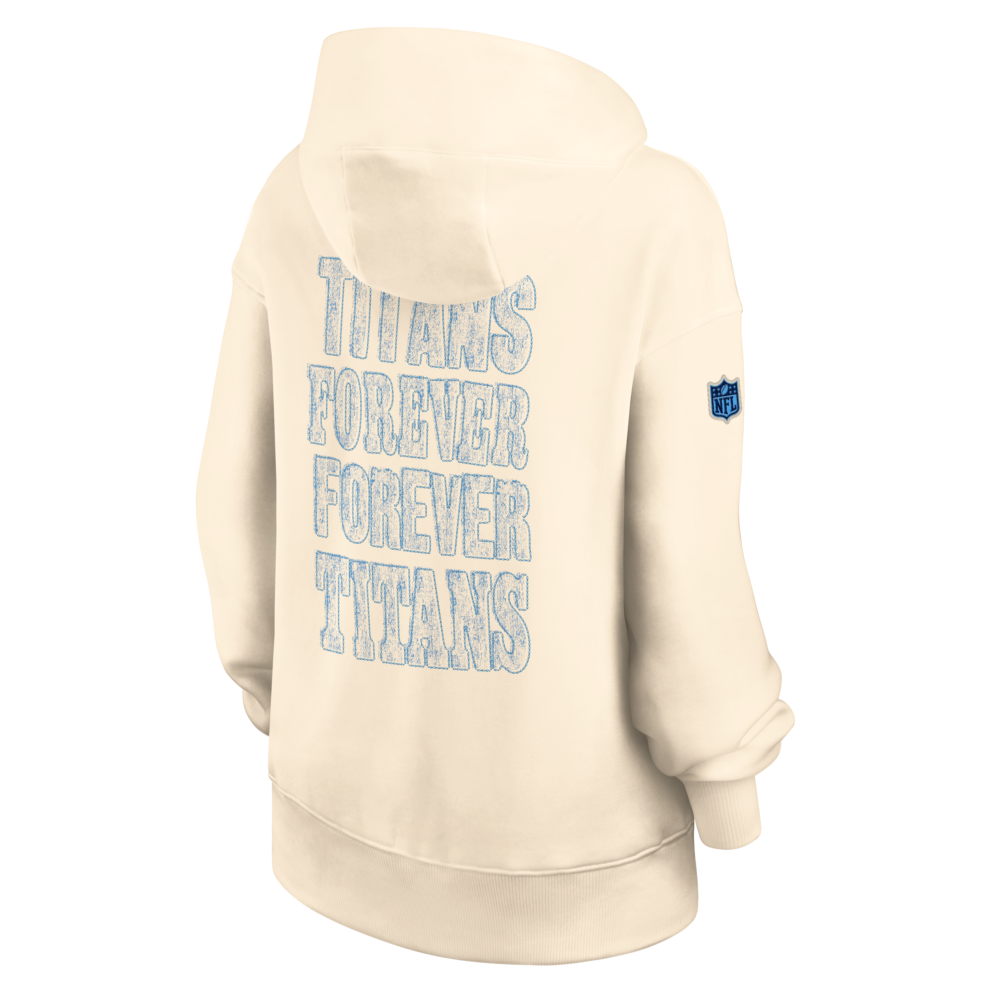 Sweat à capuche oversize Nike Natural Tennessee Titans Collection 2026 Rivalries pour femme