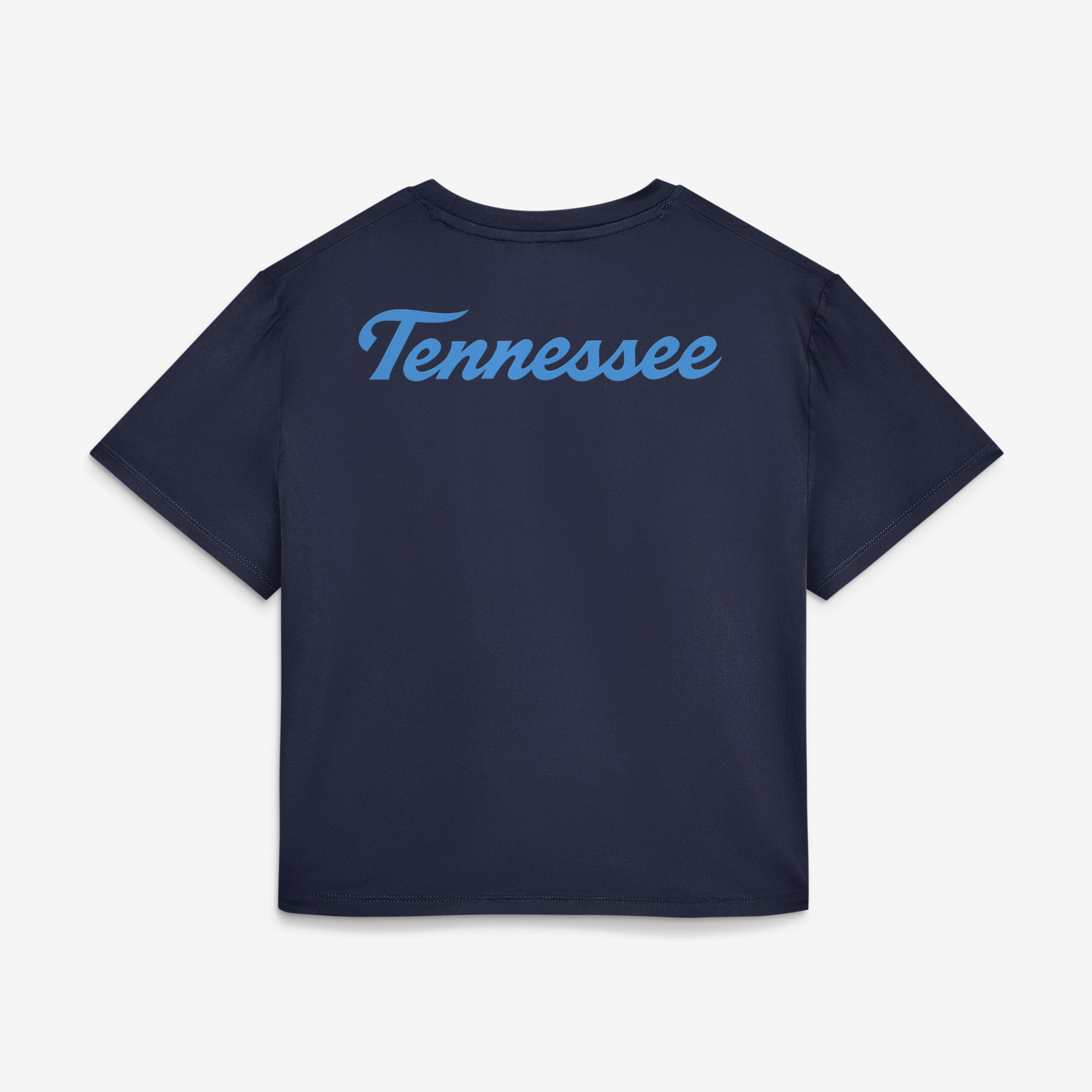 Women's Nike  Navy Tennessee Titans 2026 Rivalries Collection Classic Twist Cropped T-Shirt