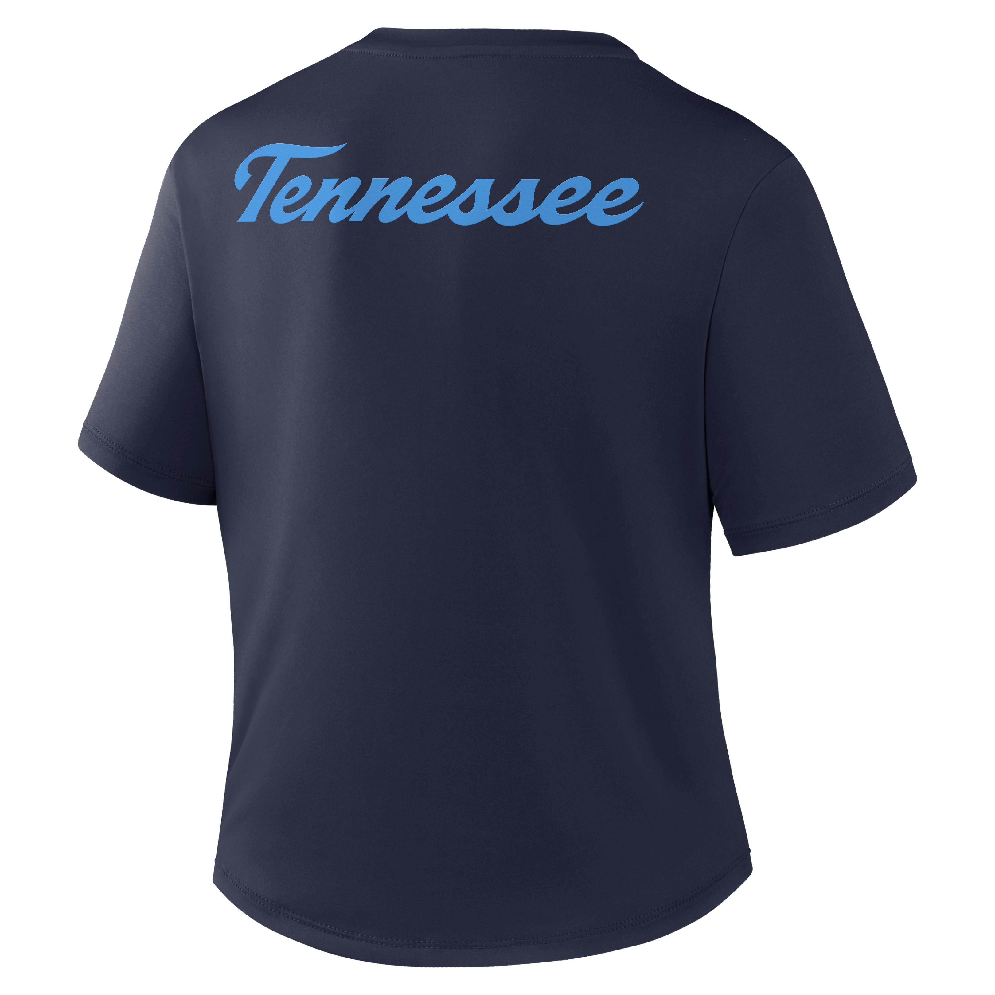 Women's Nike  Navy Tennessee Titans 2026 Rivalries Collection Classic Twist Cropped T-Shirt