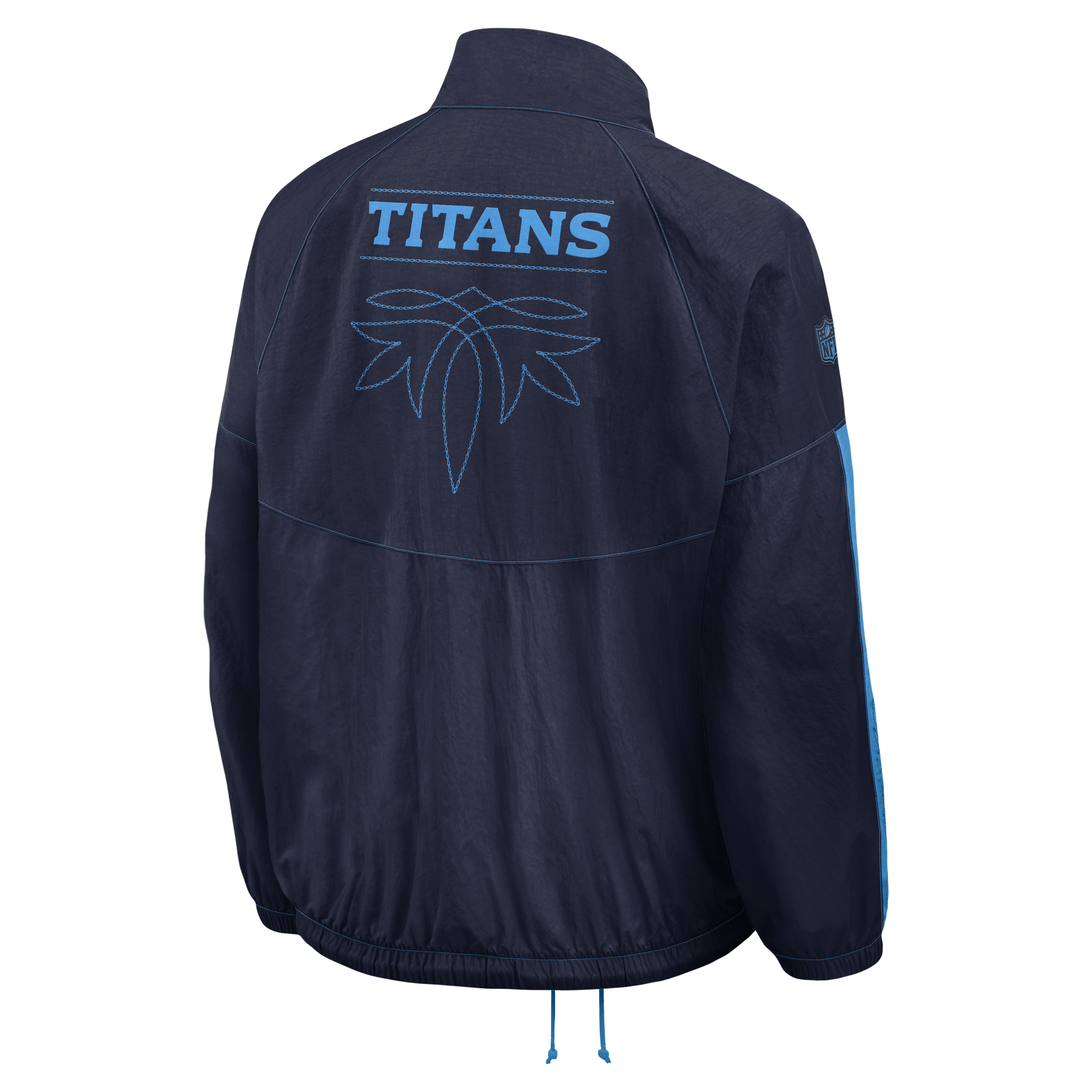 Veste zippée oversize Nike pour femme, collection Tennessee Titans 2026 Rivalries, bleu marine