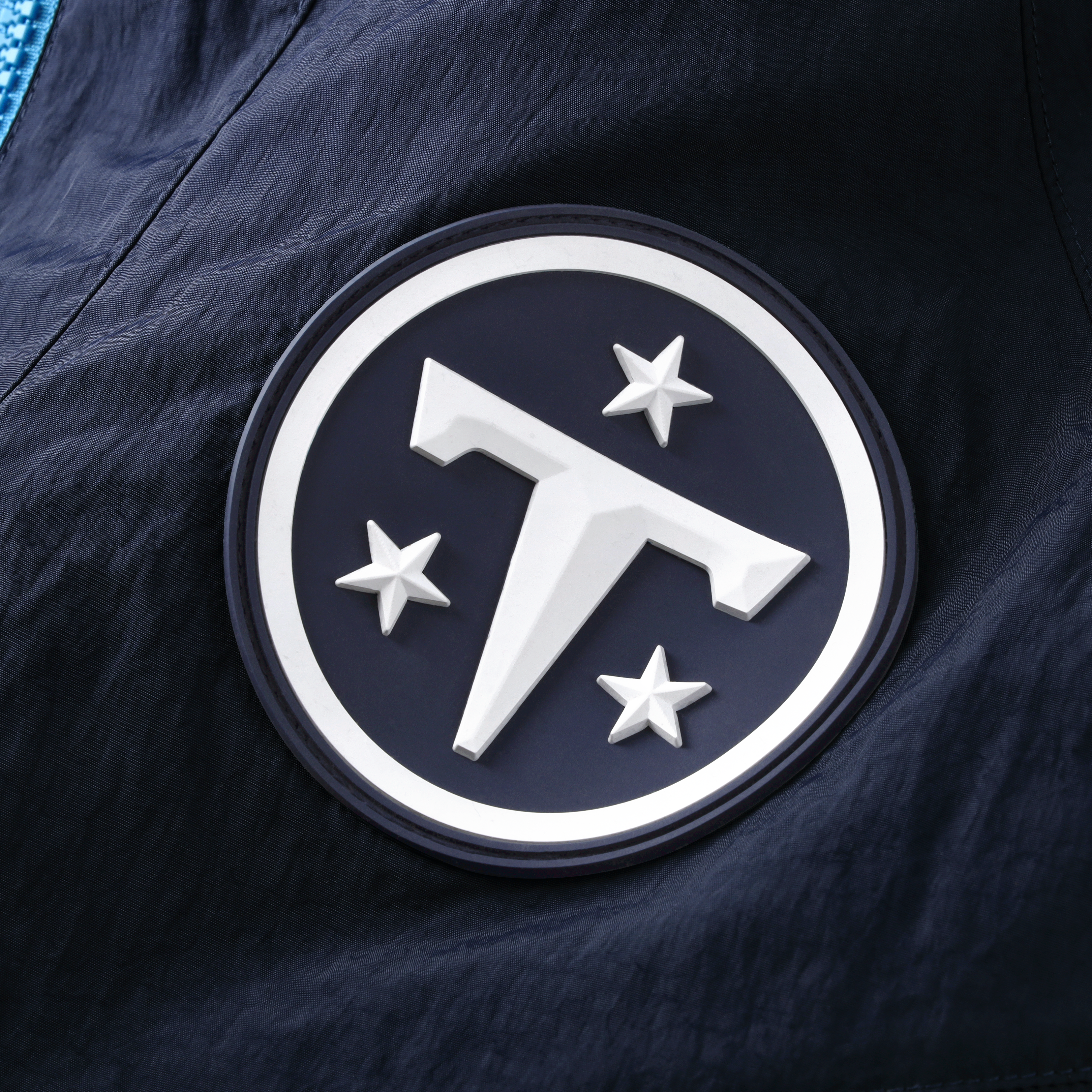 Veste zippée oversize Nike pour femme, collection Tennessee Titans 2026 Rivalries, bleu marine