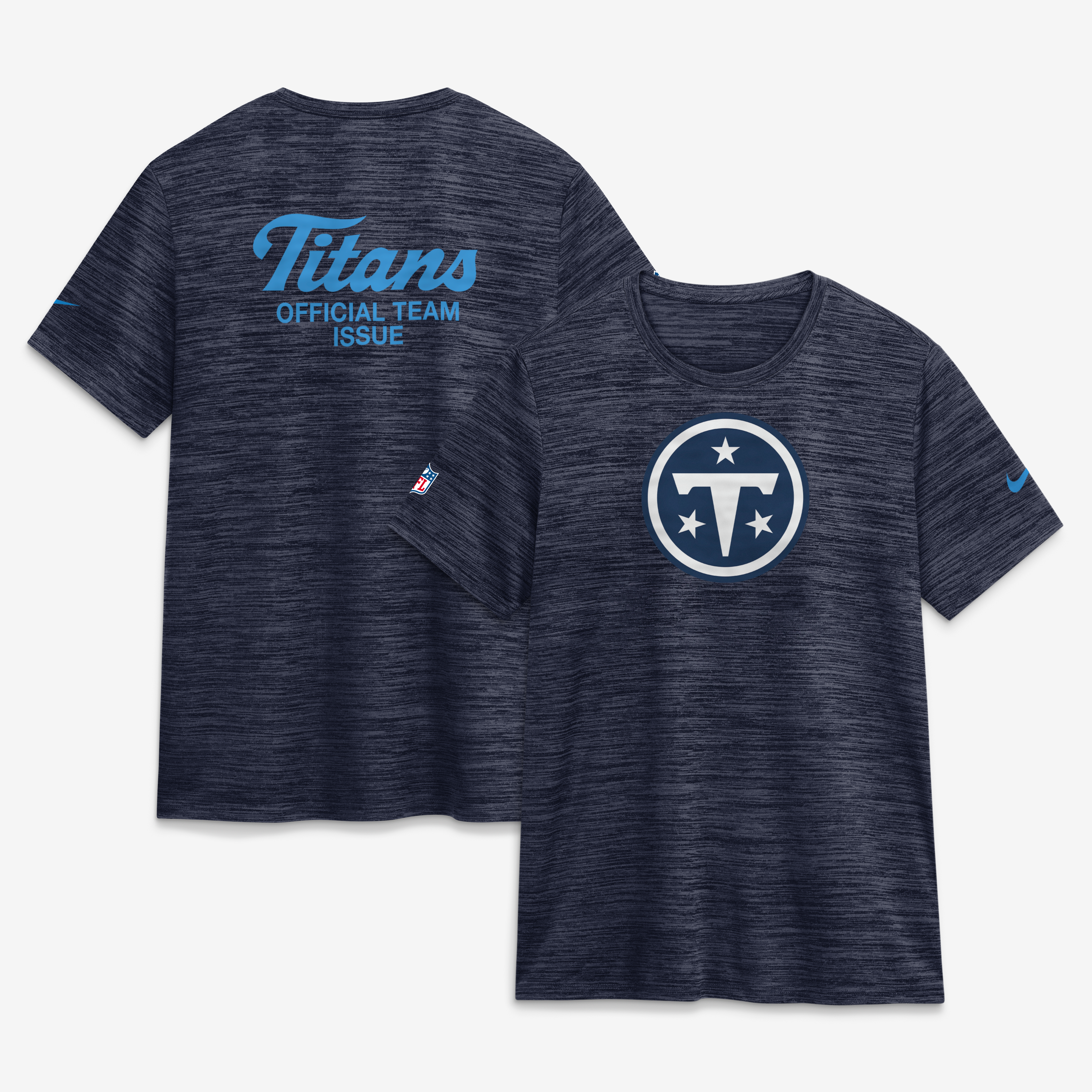 Women's Nike Navy Tennessee Titans 2026 Rivalries Collection Sideline Velocity Dri-FIT T-Shirt