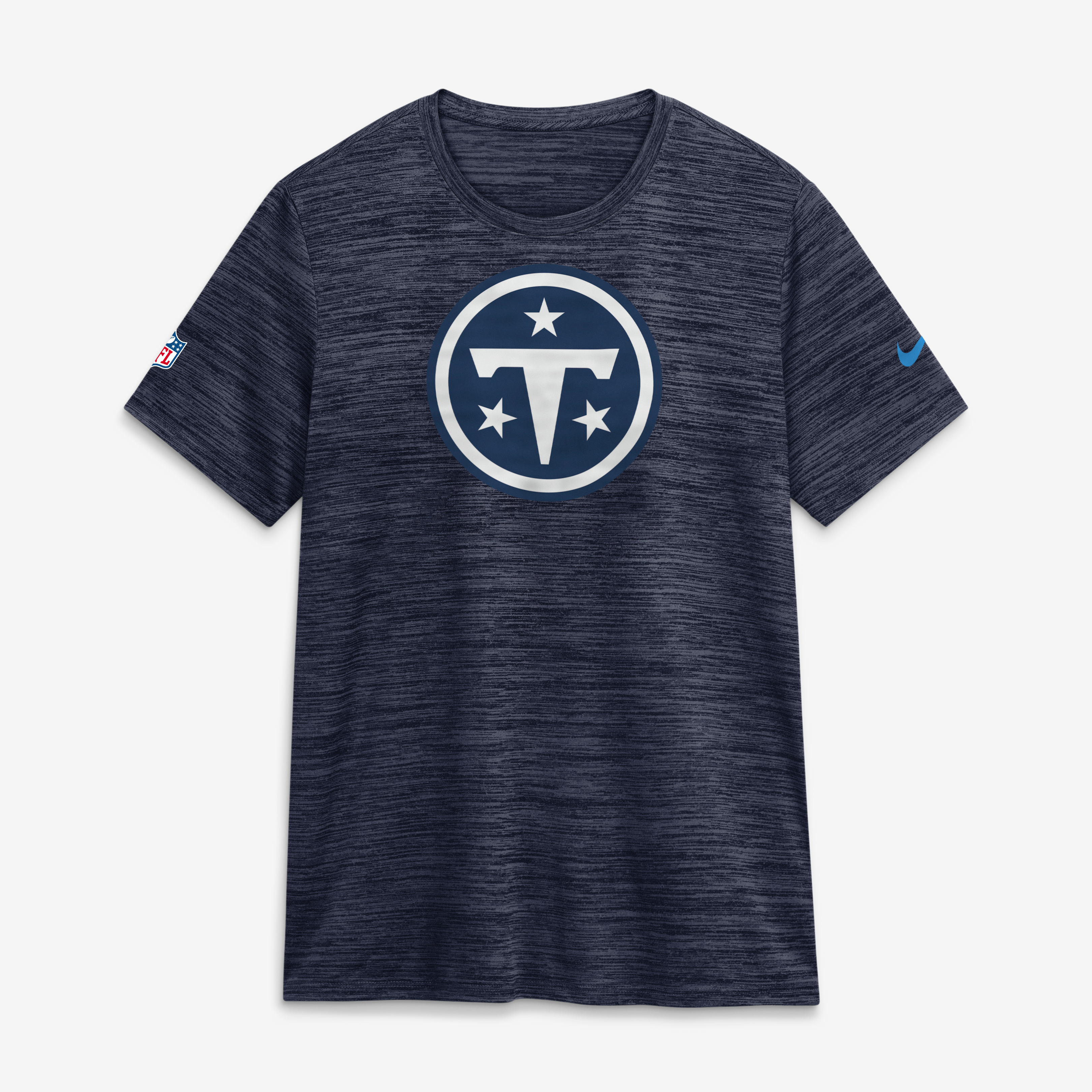 Women's Nike Navy Tennessee Titans 2026 Rivalries Collection Sideline Velocity Dri-FIT T-Shirt