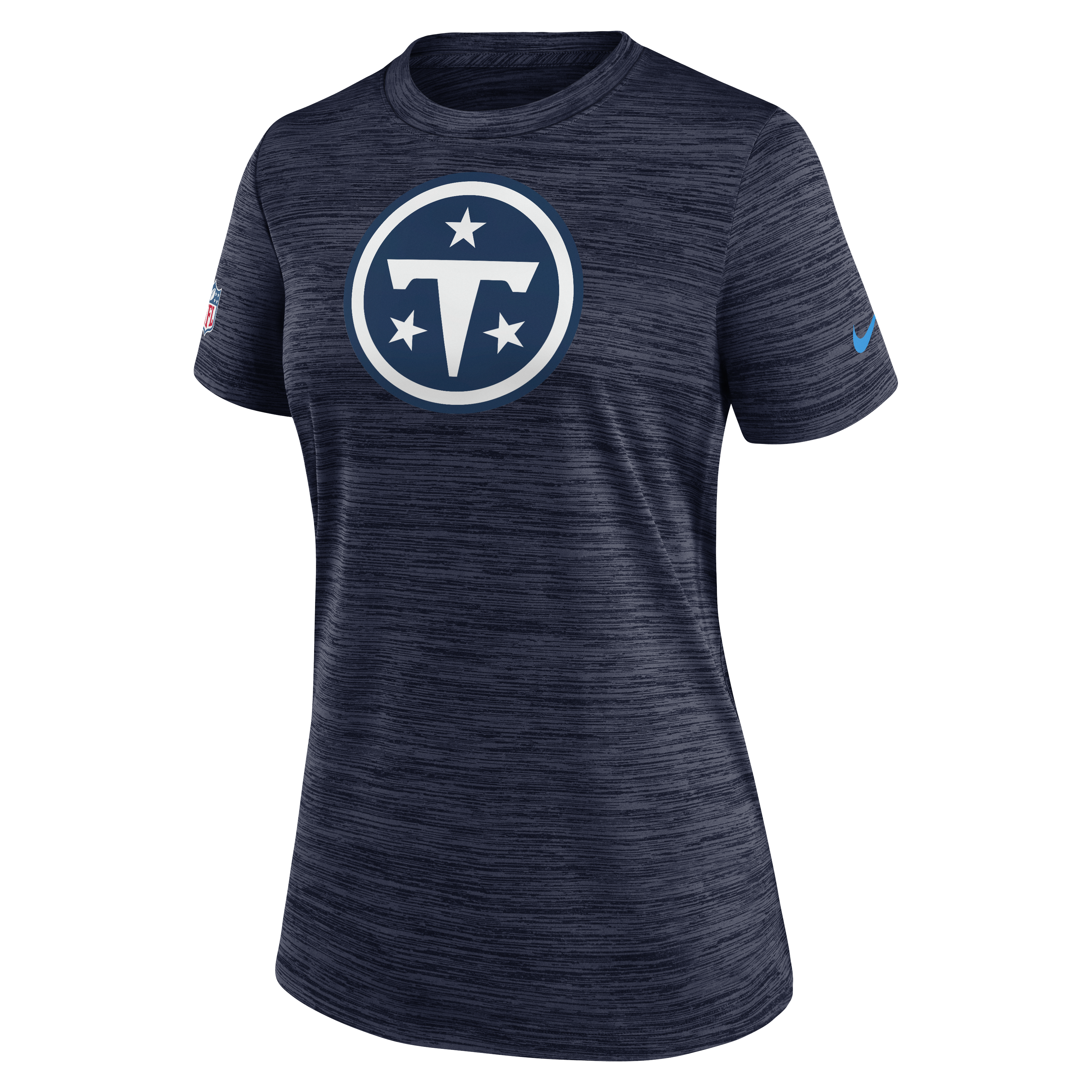 Women's Nike Navy Tennessee Titans 2026 Rivalries Collection Sideline Velocity Dri-FIT T-Shirt