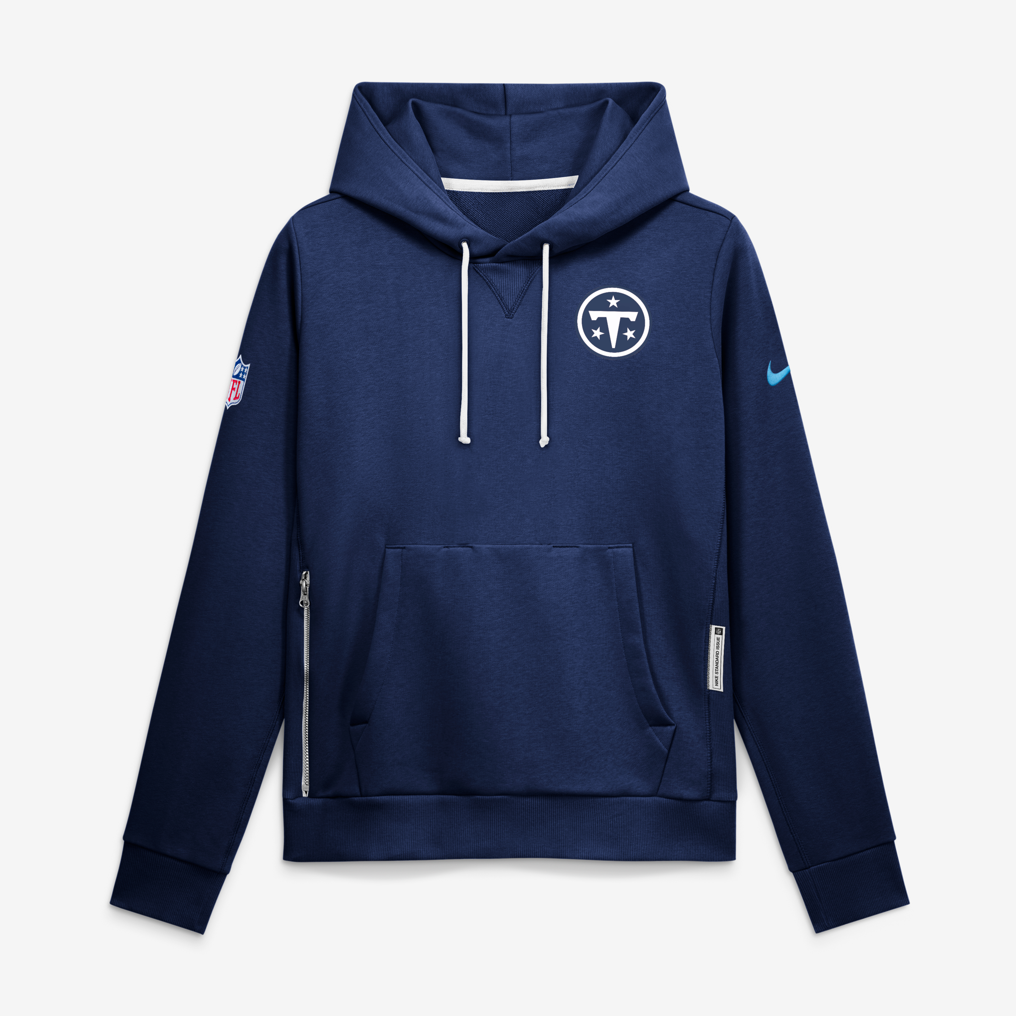 Women's Nike Navy Tennessee Titans 2026 Rivalries Collection Standard Issue Sideline Pullover Hoodie