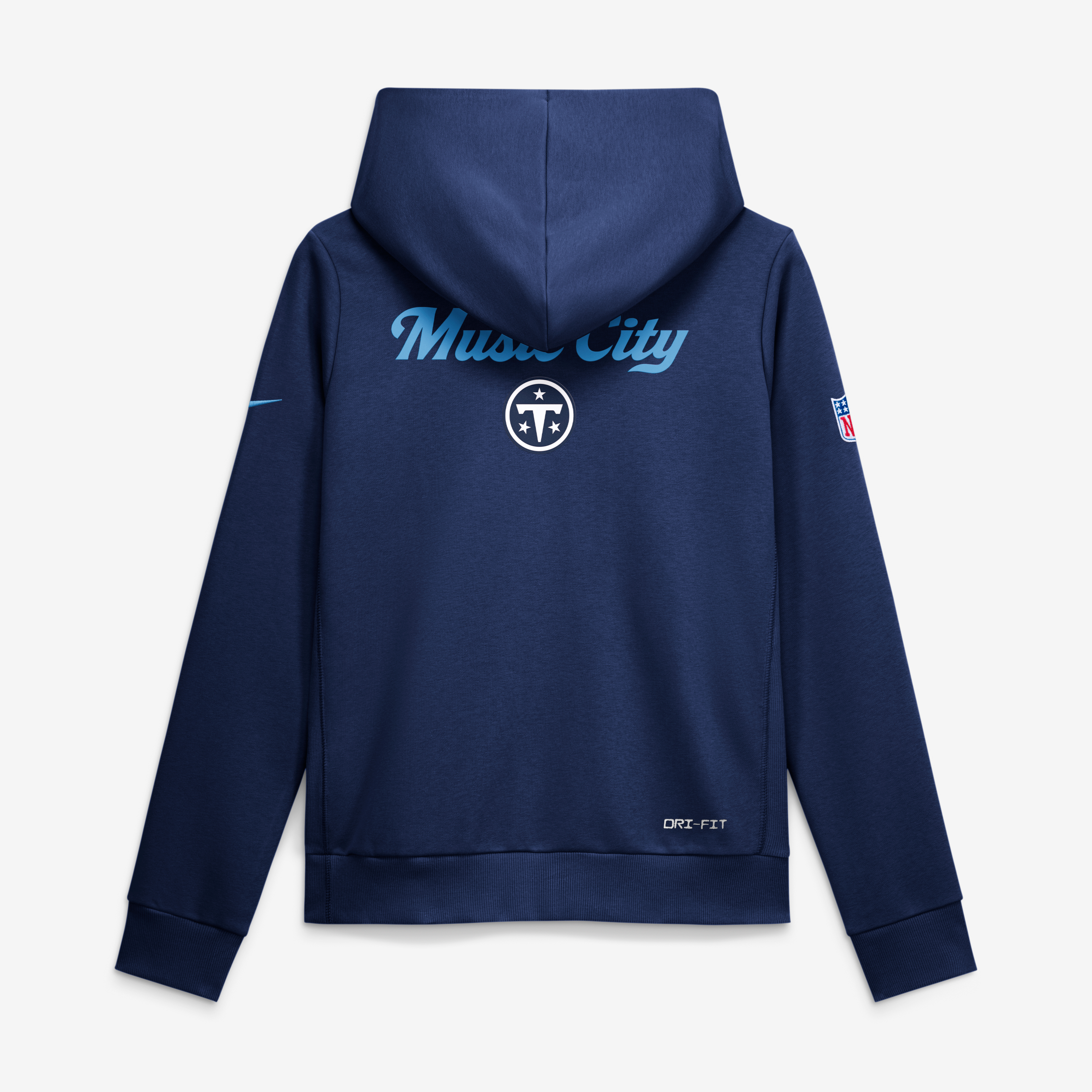 Women's Nike Navy Tennessee Titans 2026 Rivalries Collection Standard Issue Sideline Pullover Hoodie