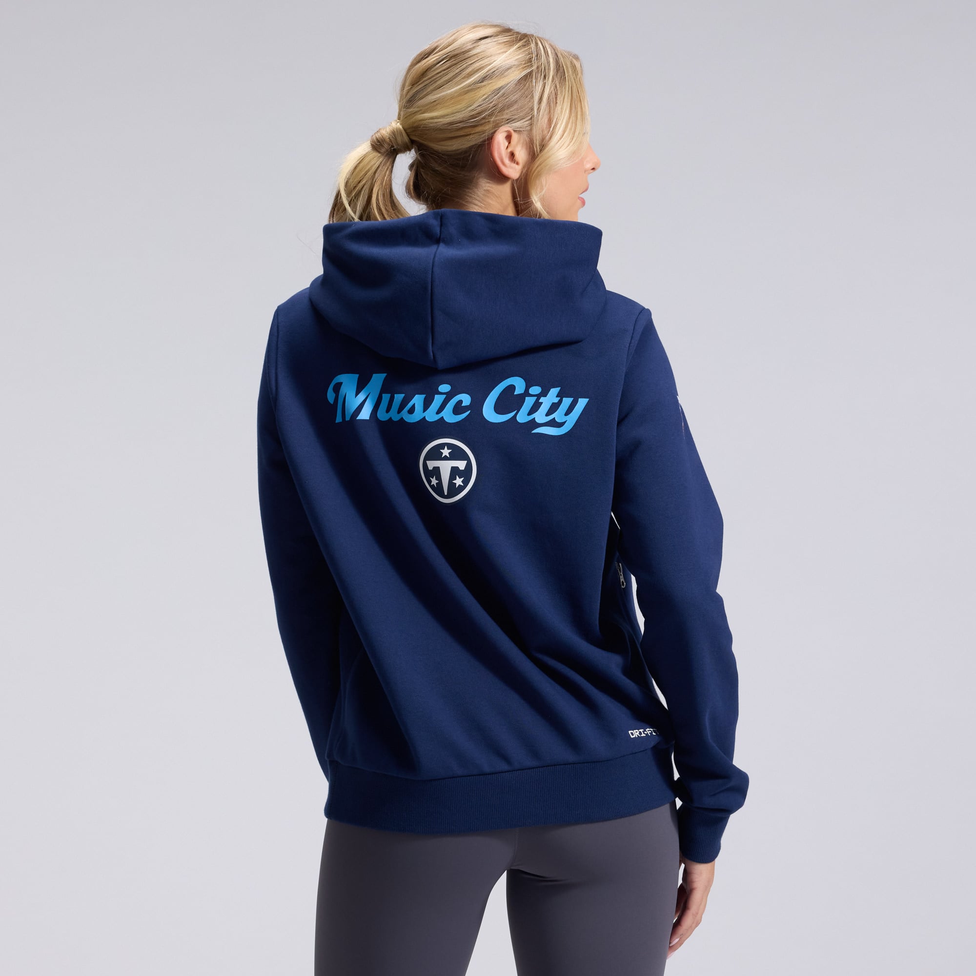 Women's Nike Navy Tennessee Titans 2026 Rivalries Collection Standard Issue Sideline Pullover Hoodie