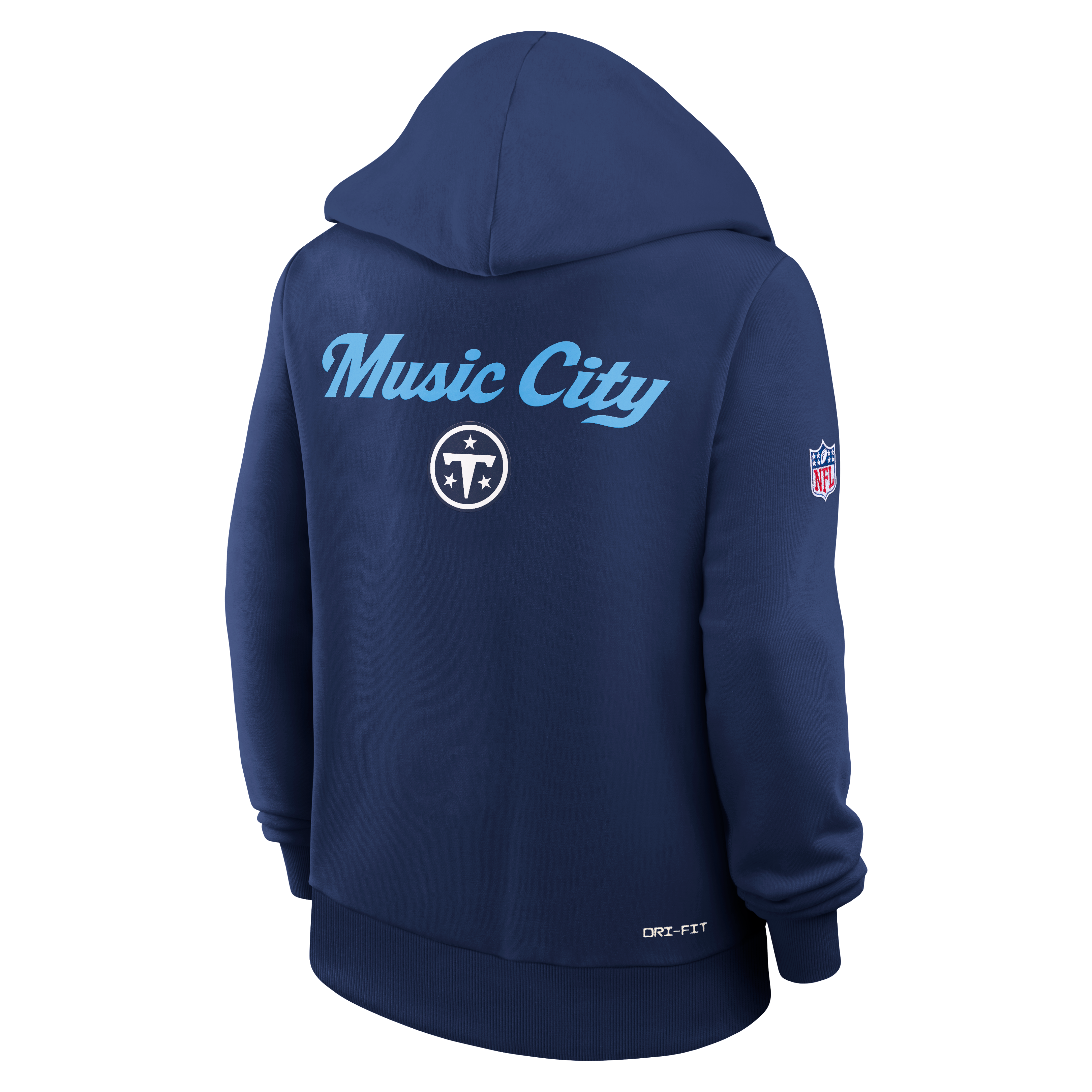 Women's Nike Navy Tennessee Titans 2026 Rivalries Collection Standard Issue Sideline Pullover Hoodie