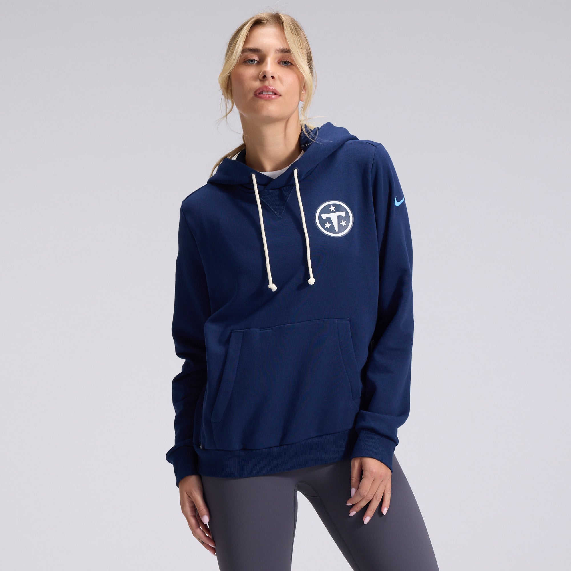Women's Nike  Navy Tennessee Titans 2026 Rivalries Collection Standard Issue Sideline Pullover Hoodie