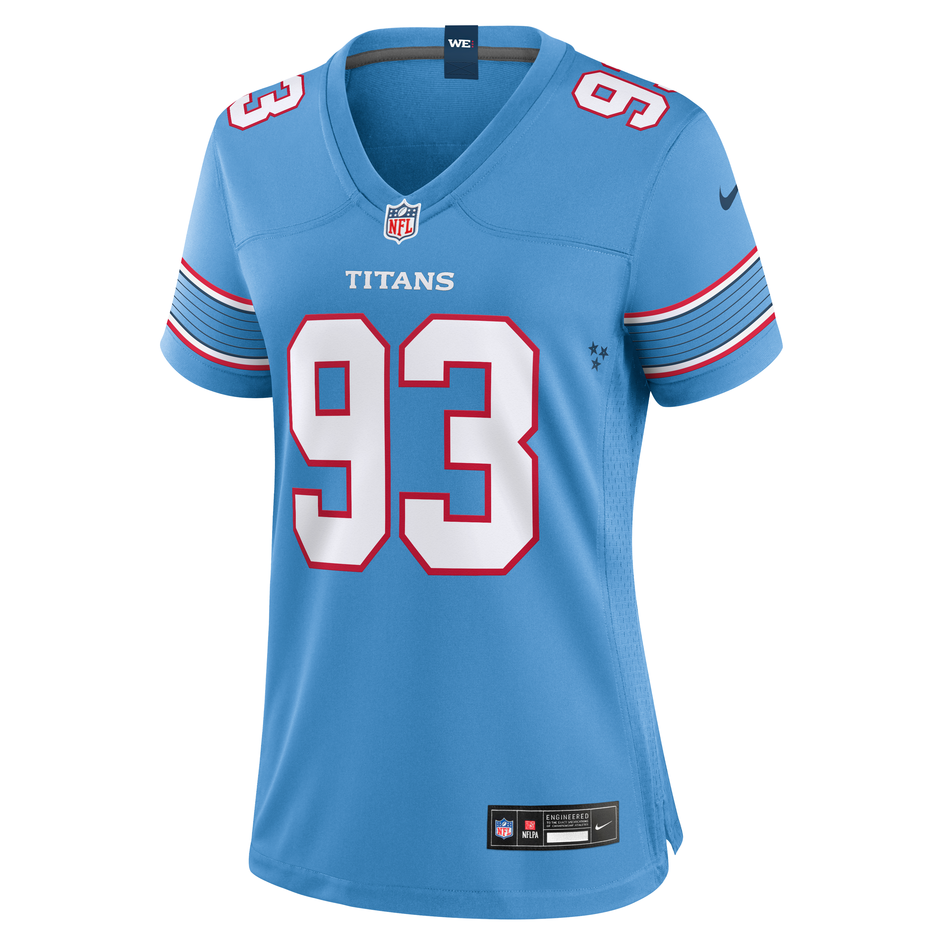 Women's Nike Nazir Stackhouse Light Blue Tennessee Titans Team Game Jersey