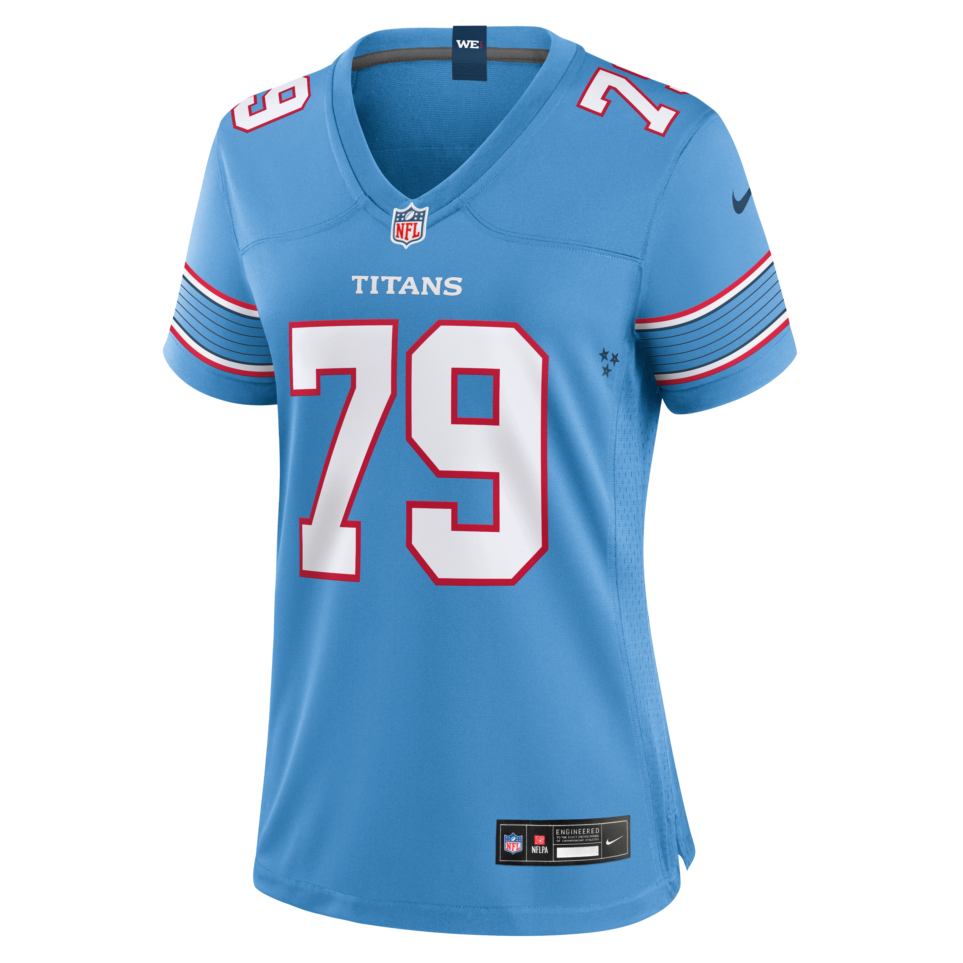 Women's Nike Pat Coogan Light Blue Tennessee Titans Team Game Jersey