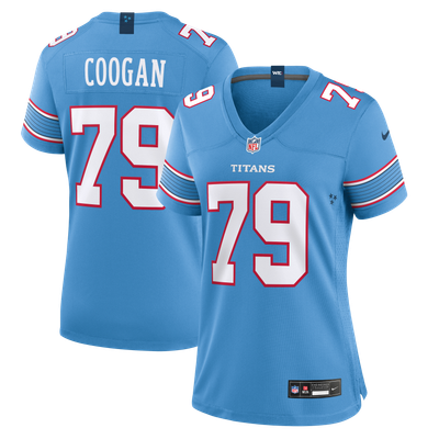 Pat Coogan Tennessee Titans Nike Women's Team Game Jersey - Light Blue
